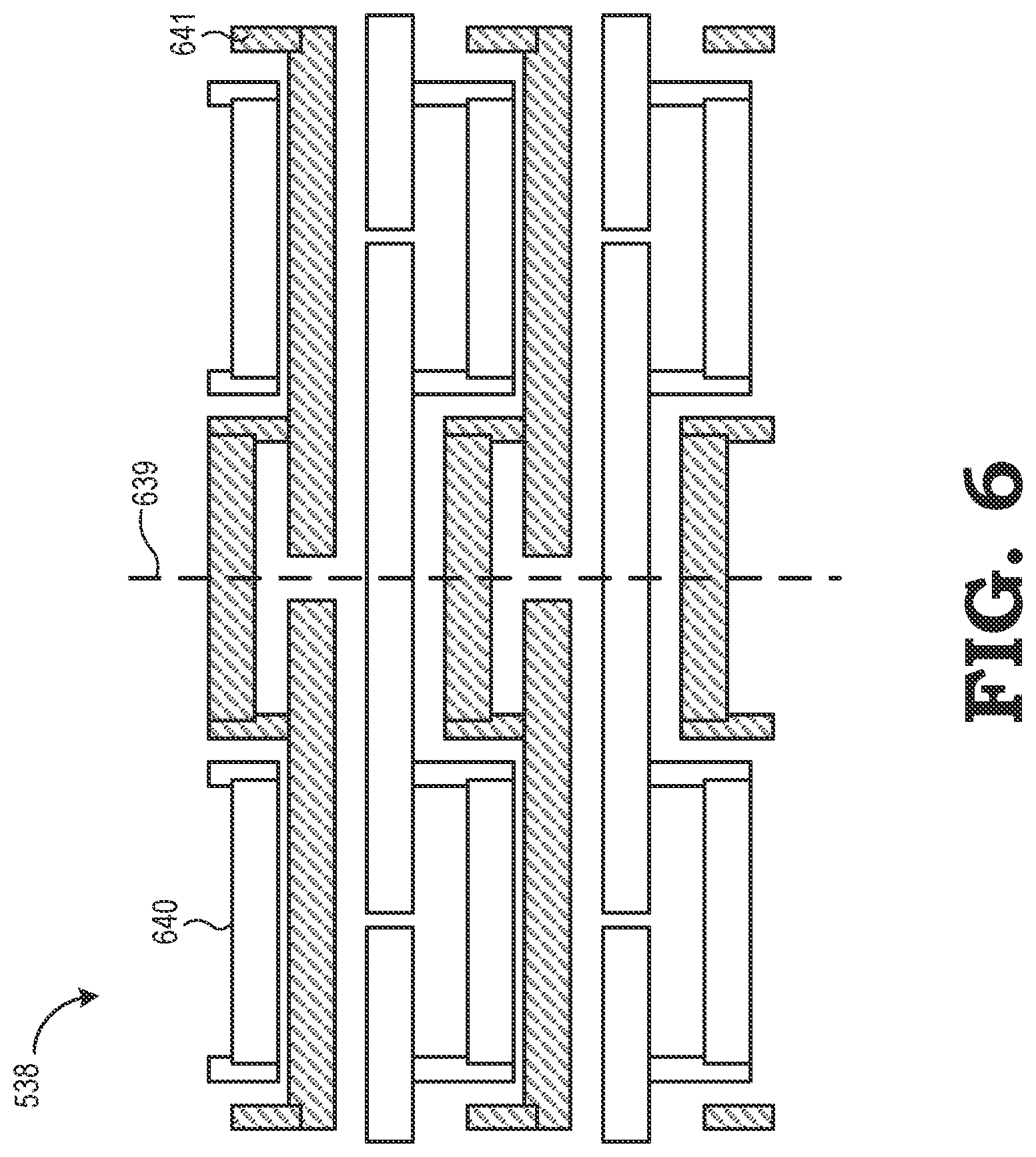 Patent US12107076 Figure 5 – Through-silicon via layout for multi-die integrated circuits