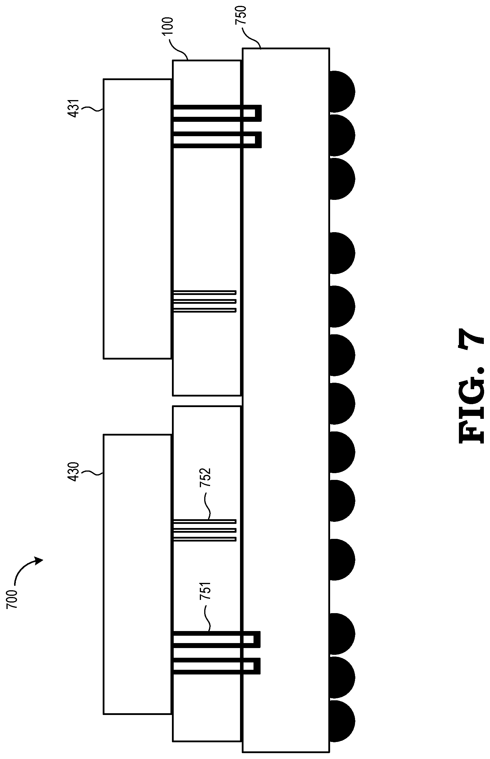 Patent US12107076 Figure 6 – Through-silicon via layout for multi-die integrated circuits