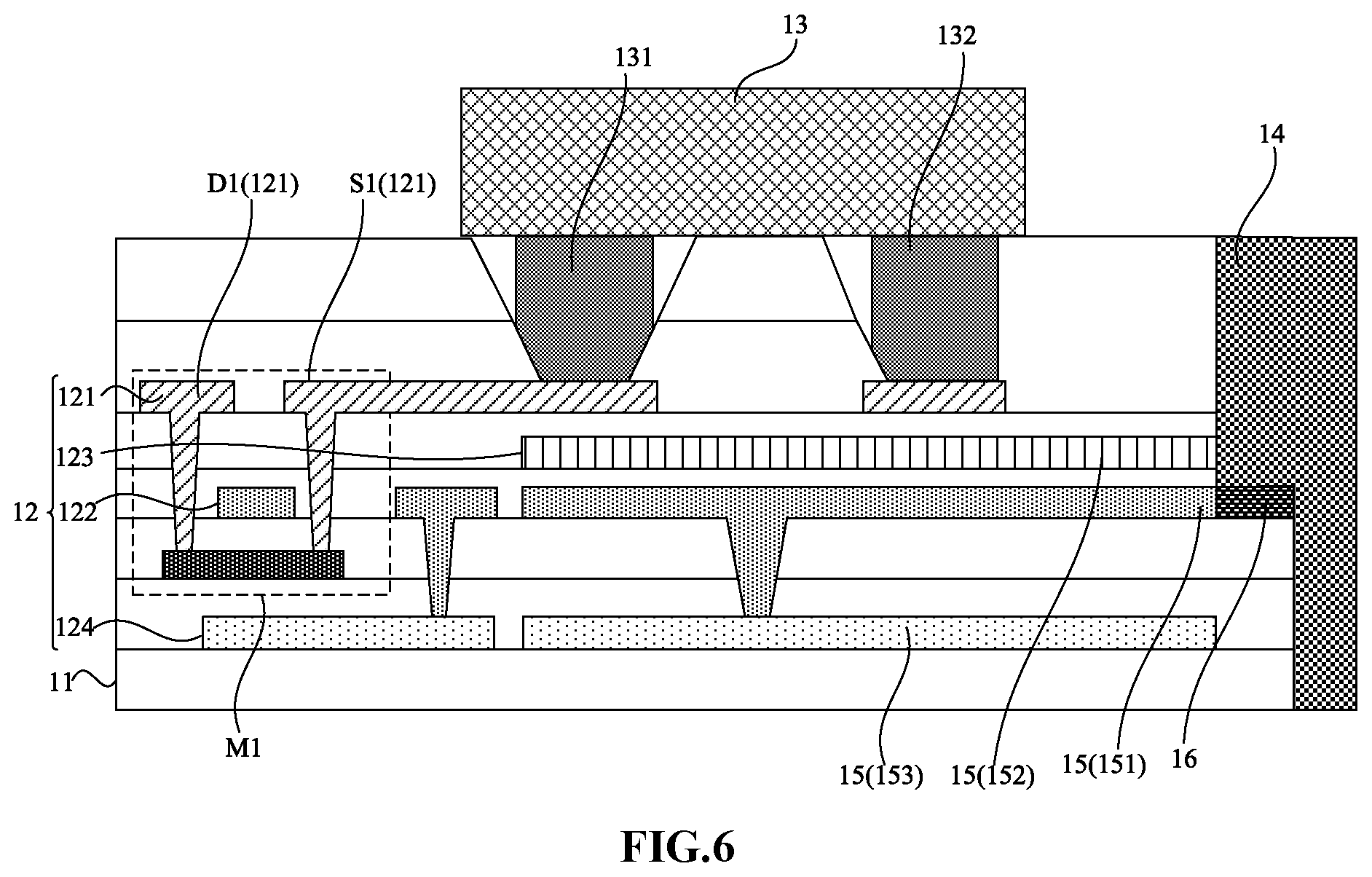 Patent US12107079 Figure 5 – Display panel and display device with enhanced thermal conductivity