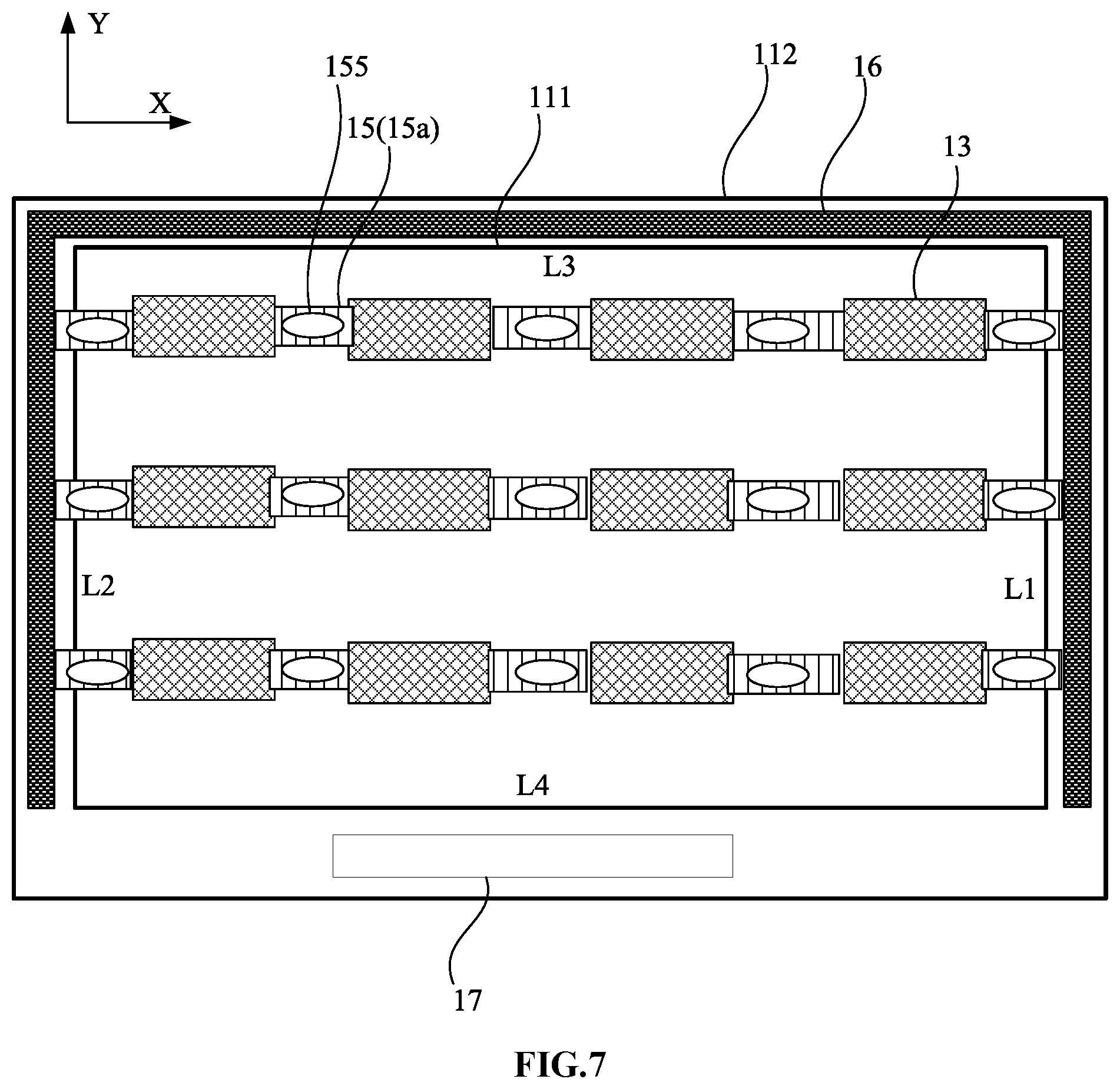Patent US12107079 Figure 6 – Display panel and display device with enhanced thermal conductivity