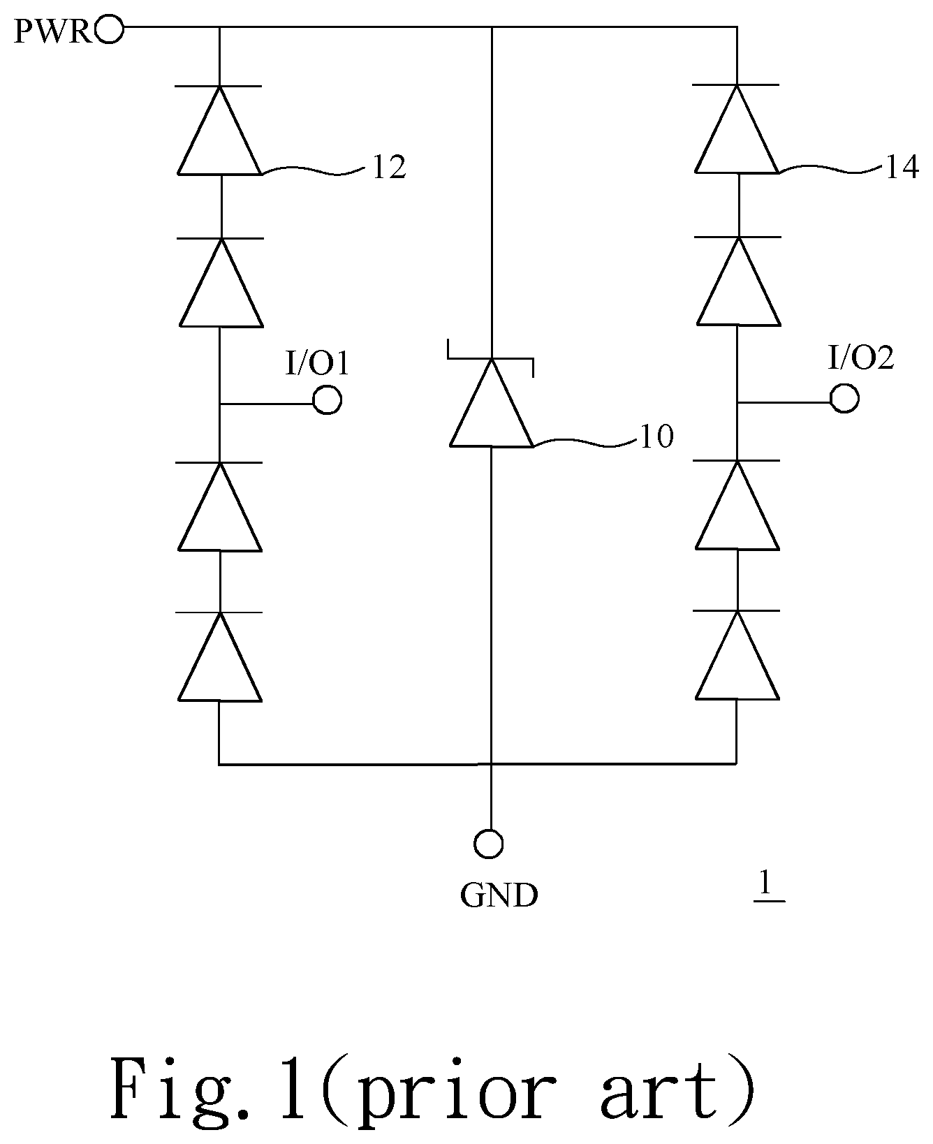 Patent US12107084 — Multi-channel transient voltage suppression device — Figure 1