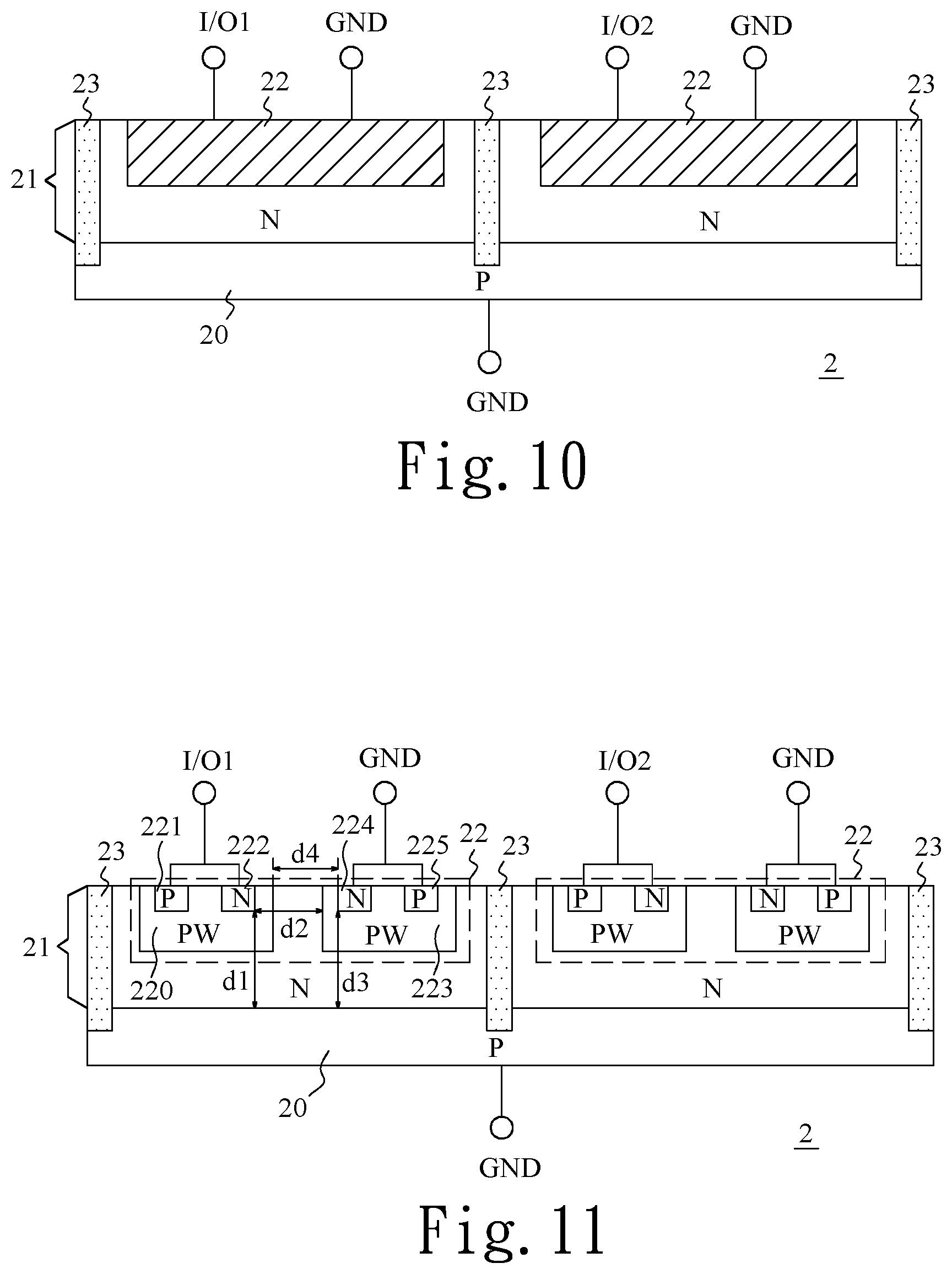 Patent US12107084 Figure 7 – Multi-channel transient voltage suppression device
