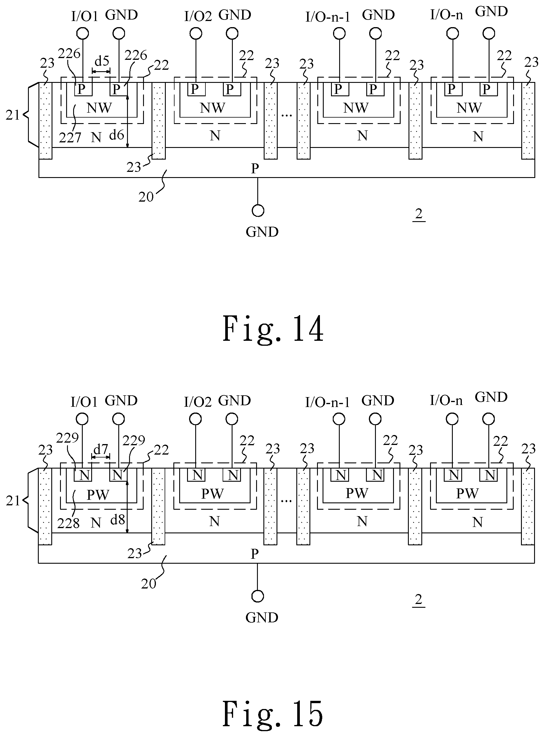 Patent US12107084 Figure 9 – Multi-channel transient voltage suppression device