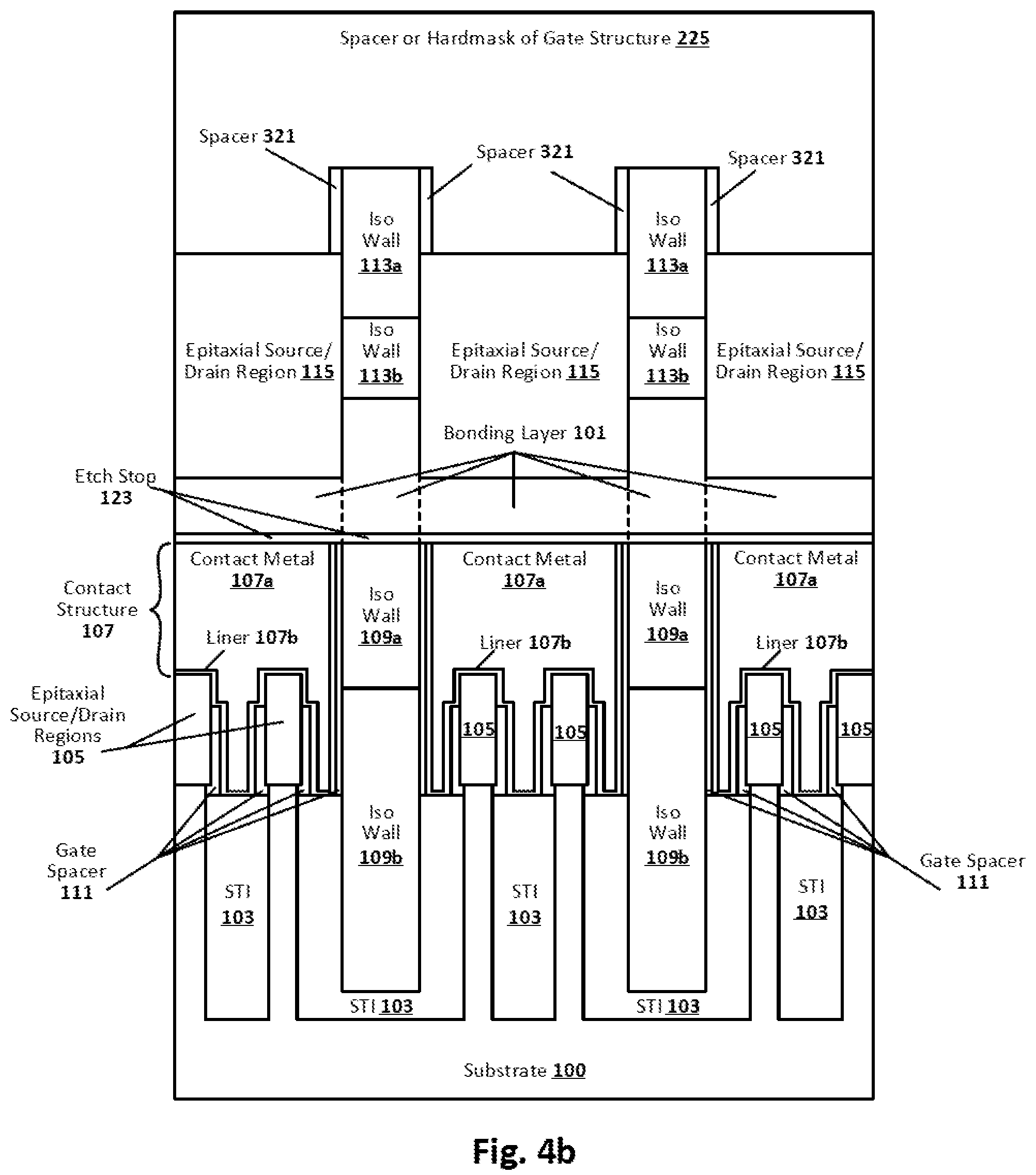 Patent US12107085 Figure 8 – Interconnect techniques for electrically connecting source/drain regions of stacked transistors