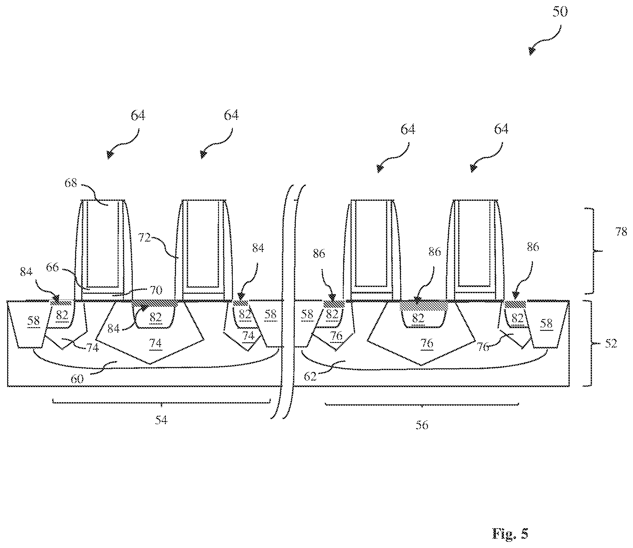Patent US12107086 Figure 6 – Field effect transistor contact with reduced contact resistance