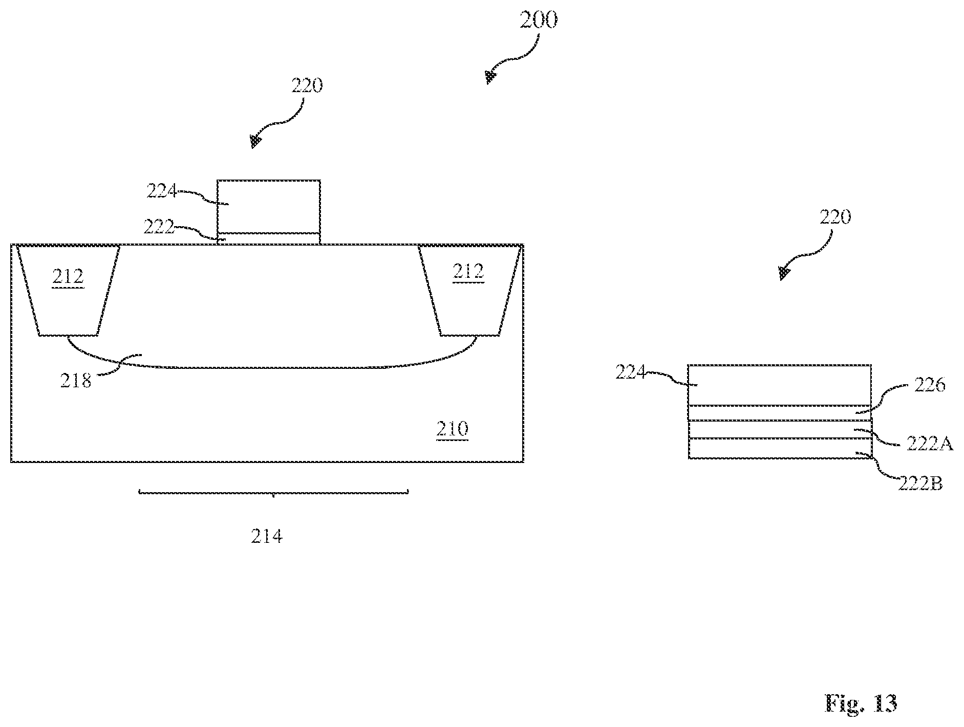 Patent US12107086 Figure 14 – Field effect transistor contact with reduced contact resistance
