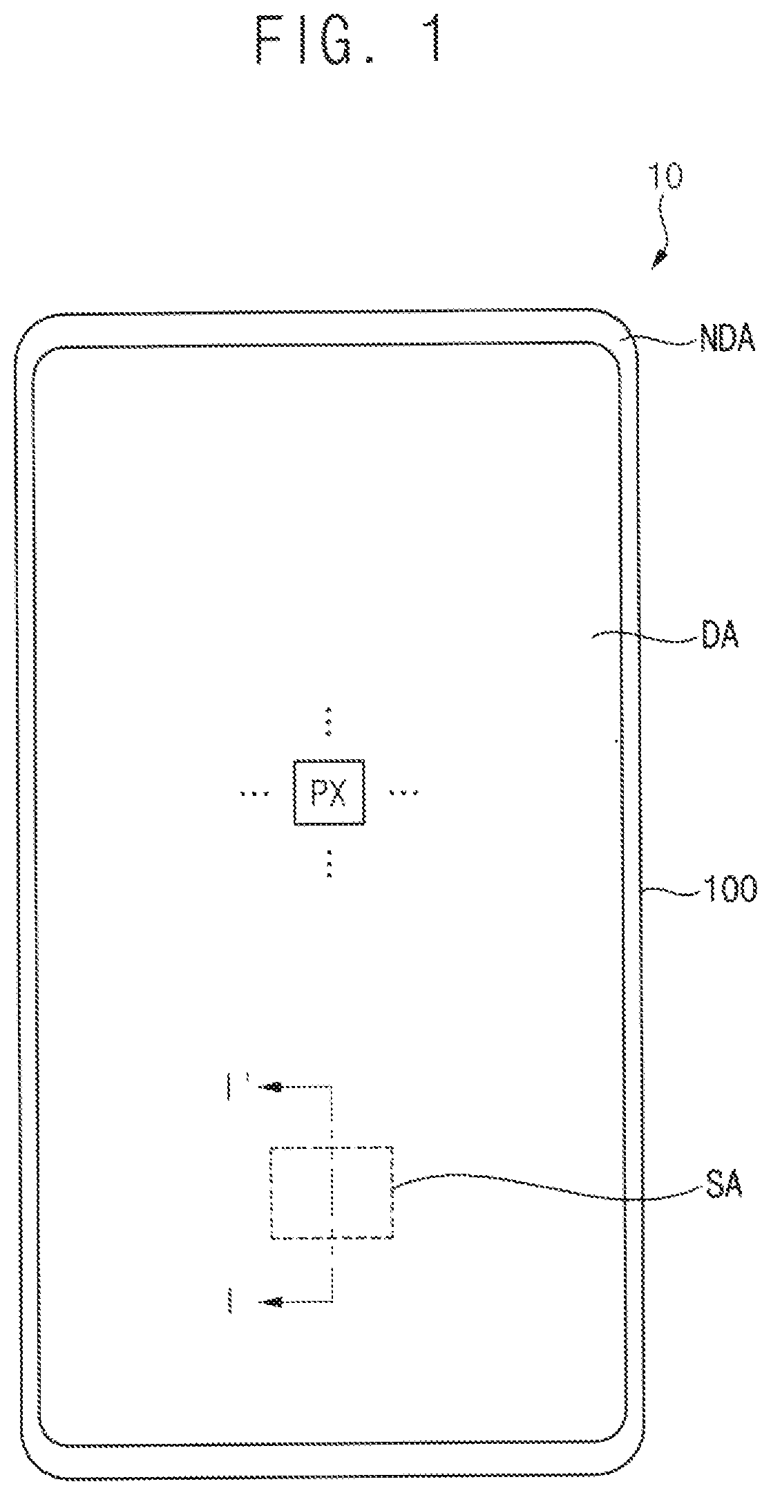 Patent US12107088 Figure 1 – Display device