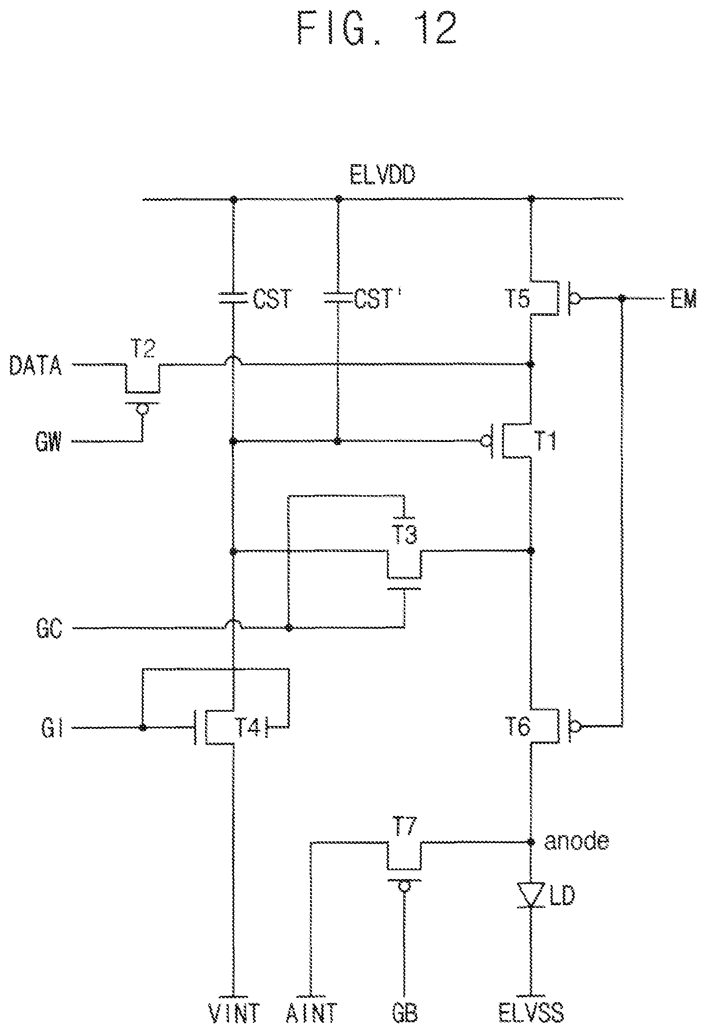 Patent US12107088 Figure 12 – Display device