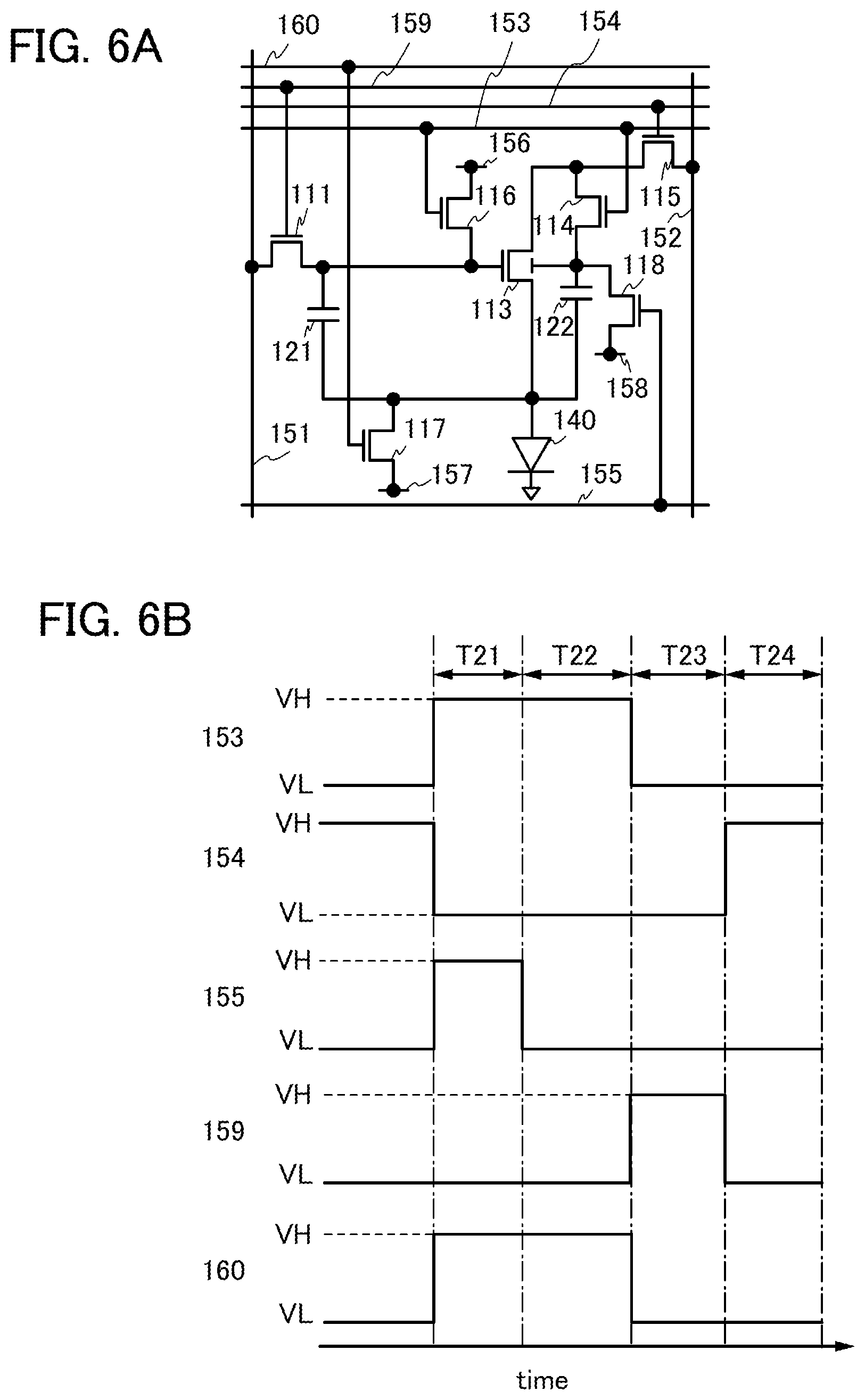 Patent US12107090 Figure 6 – Semiconductor device, light-emitting device, and electronic device