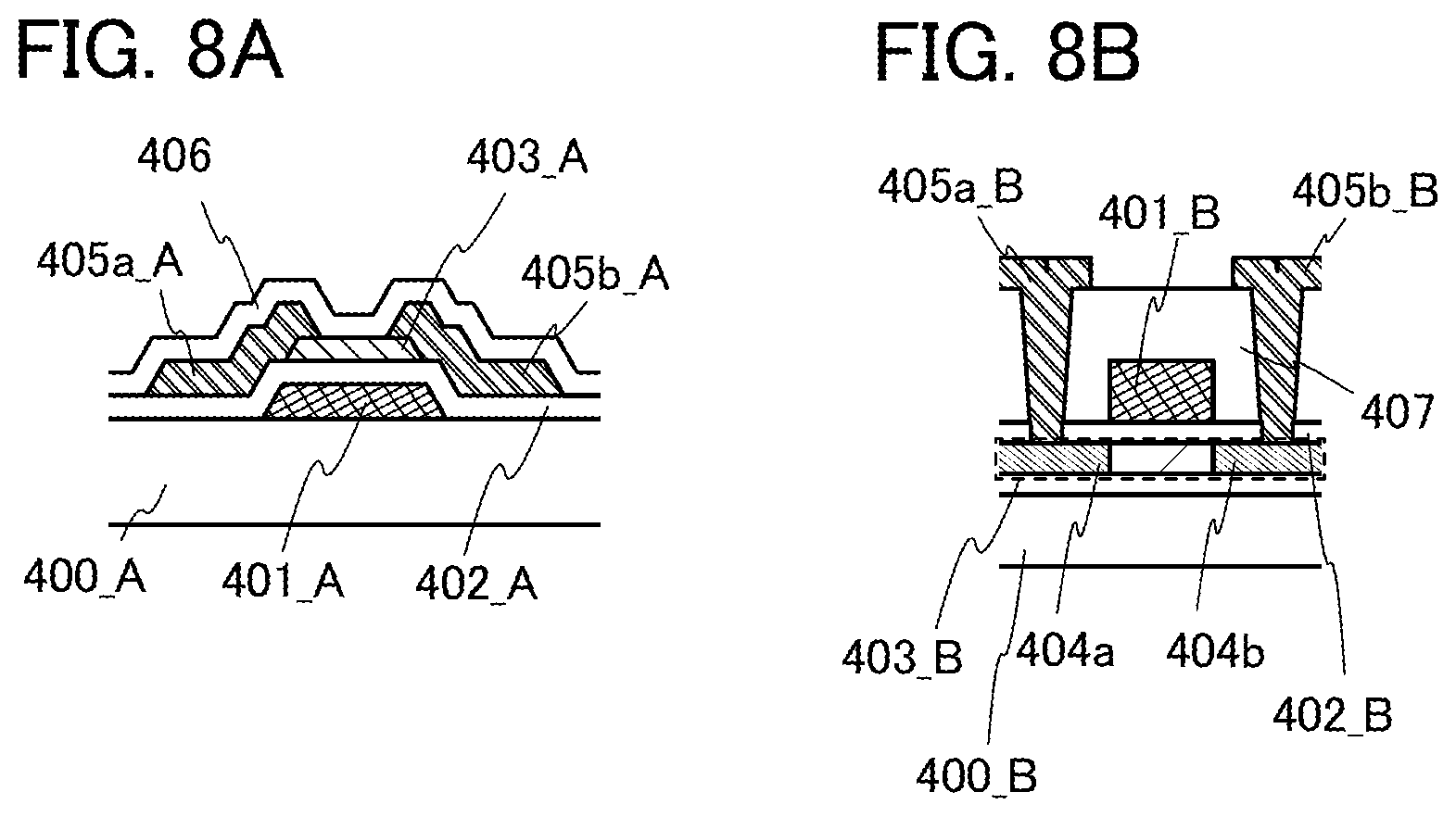 Patent US12107090 Figure 8 – Semiconductor device, light-emitting device, and electronic device