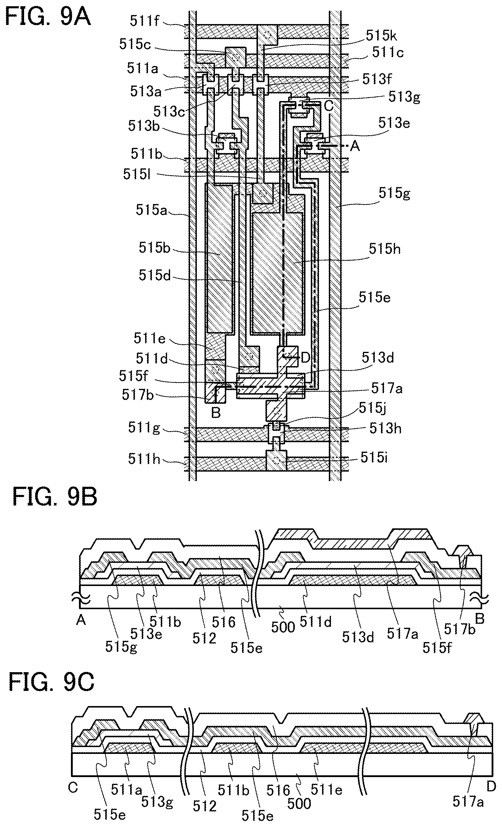 Patent US12107090 Figure 9 – Semiconductor device, light-emitting device, and electronic device