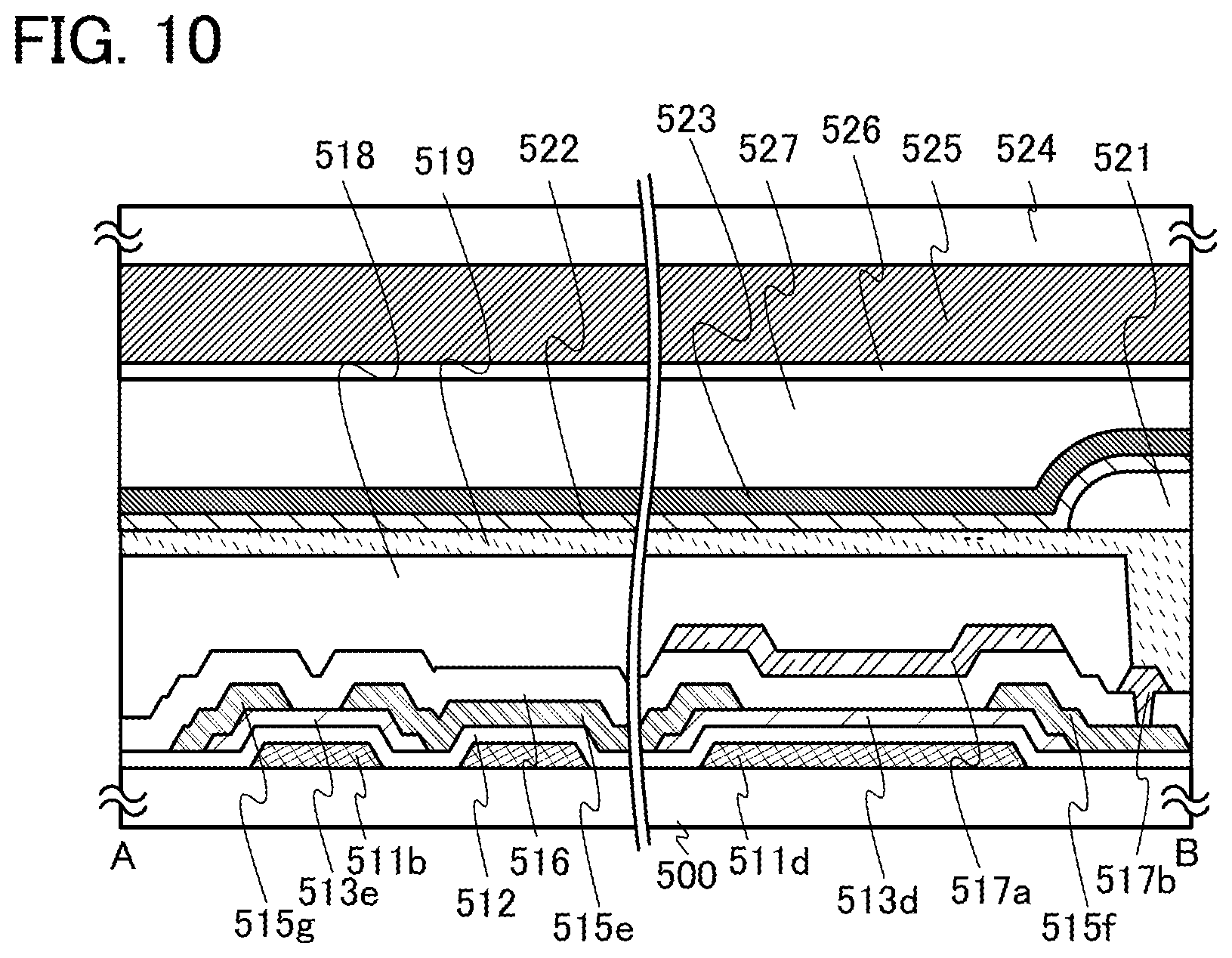 Patent US12107090 Figure 10 – Semiconductor device, light-emitting device, and electronic device