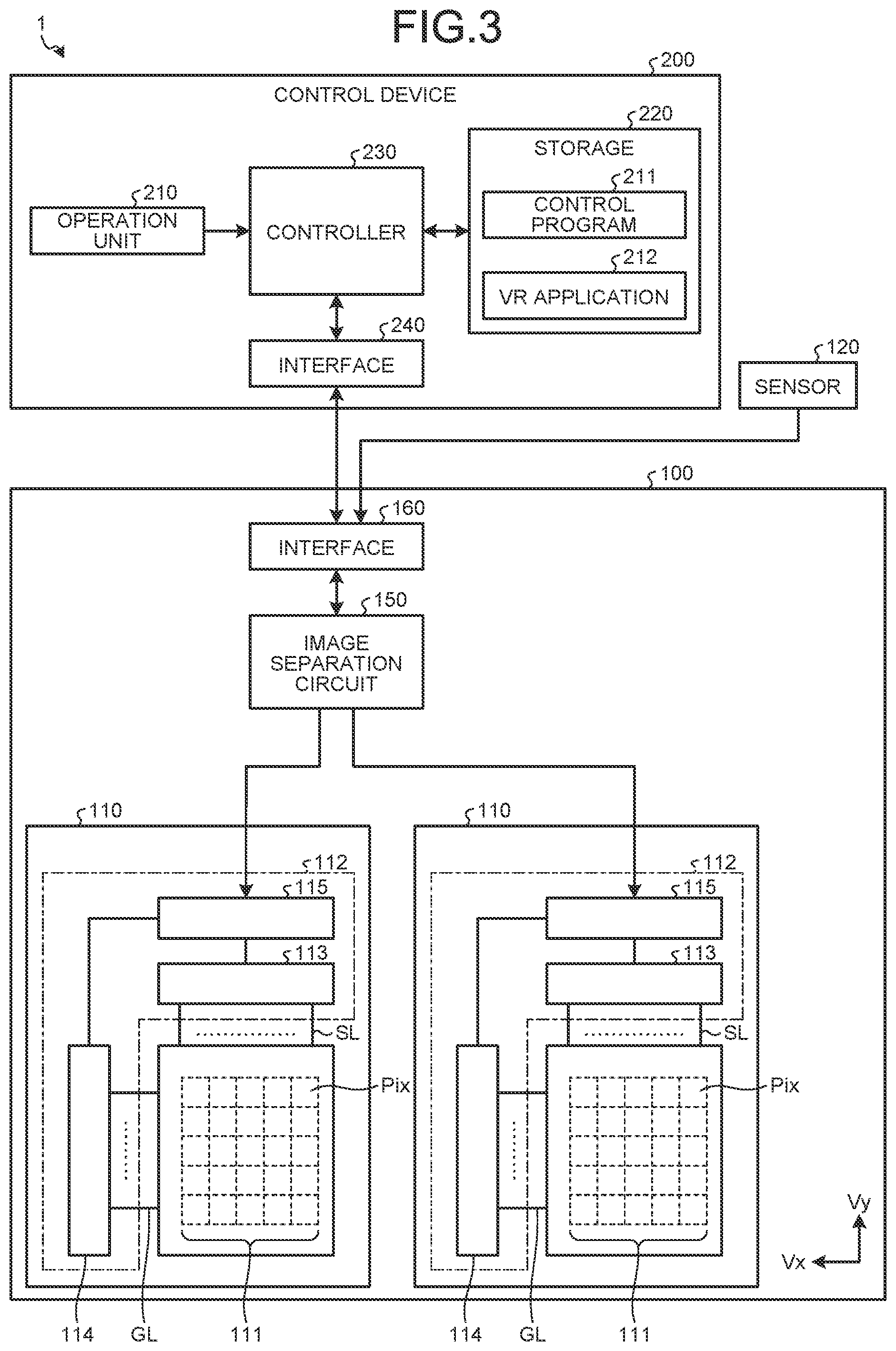 Patent US12107091 Figure 3 – Display device and display system