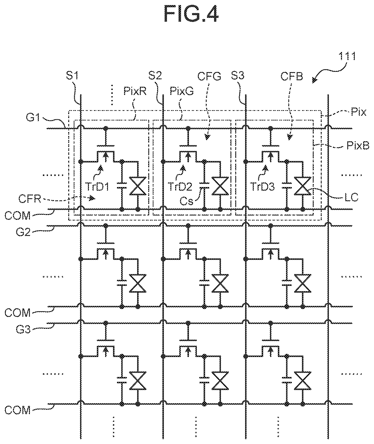 Patent US12107091 Figure 4 – Display device and display system