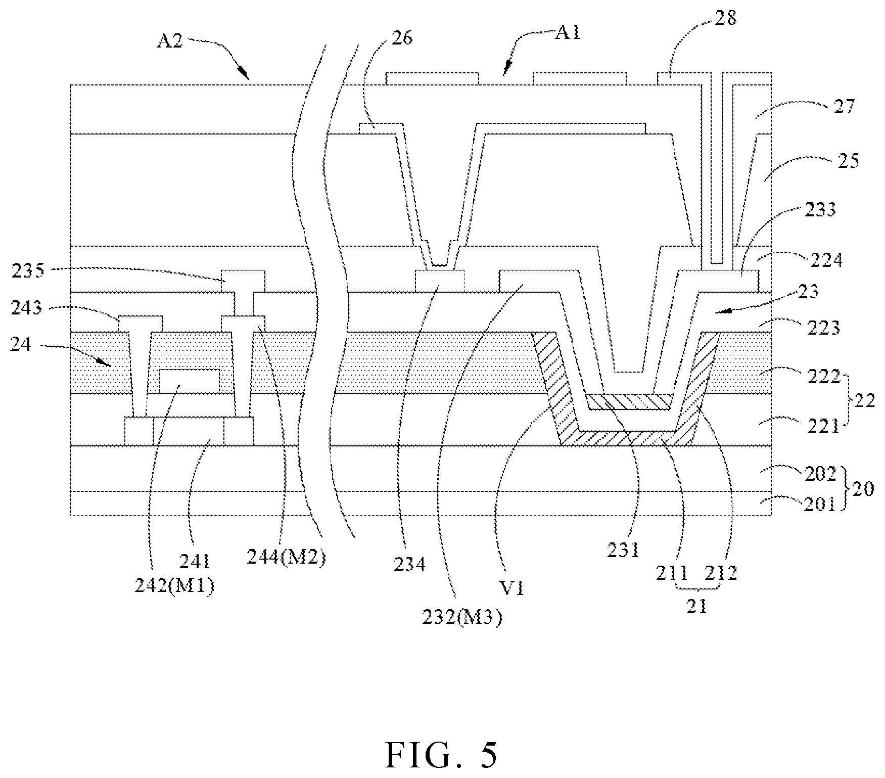 Patent US12107094 Figure 4 – Array substrate and display panel
