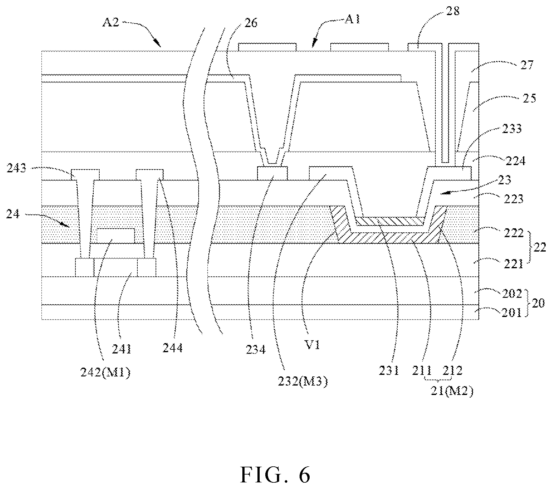 Patent US12107094 Figure 5 – Array substrate and display panel