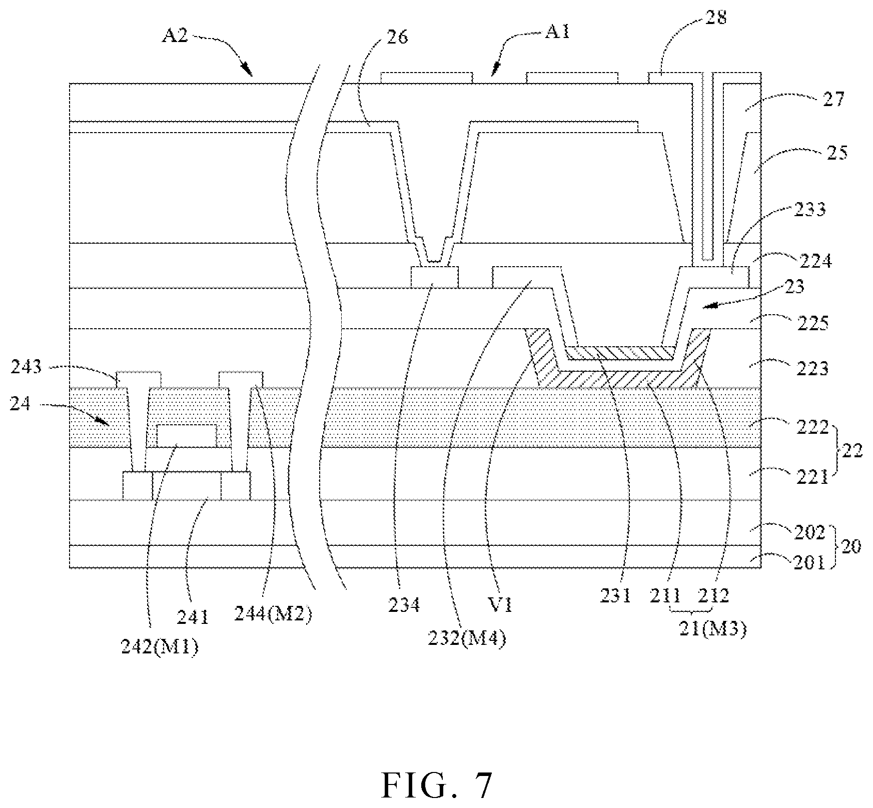 Patent US12107094 Figure 6 – Array substrate and display panel