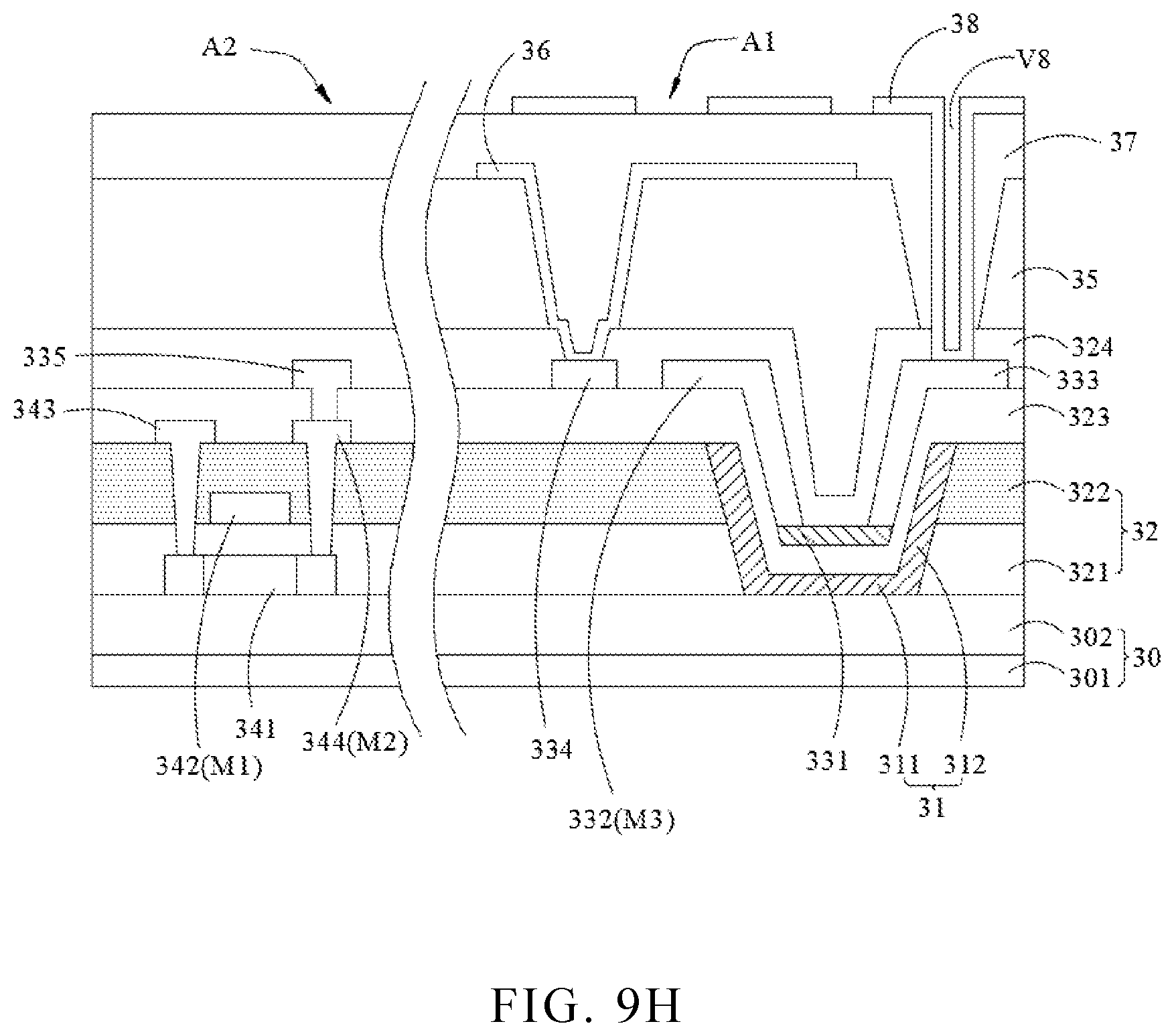 Patent US12107094 Figure 12 – Array substrate and display panel