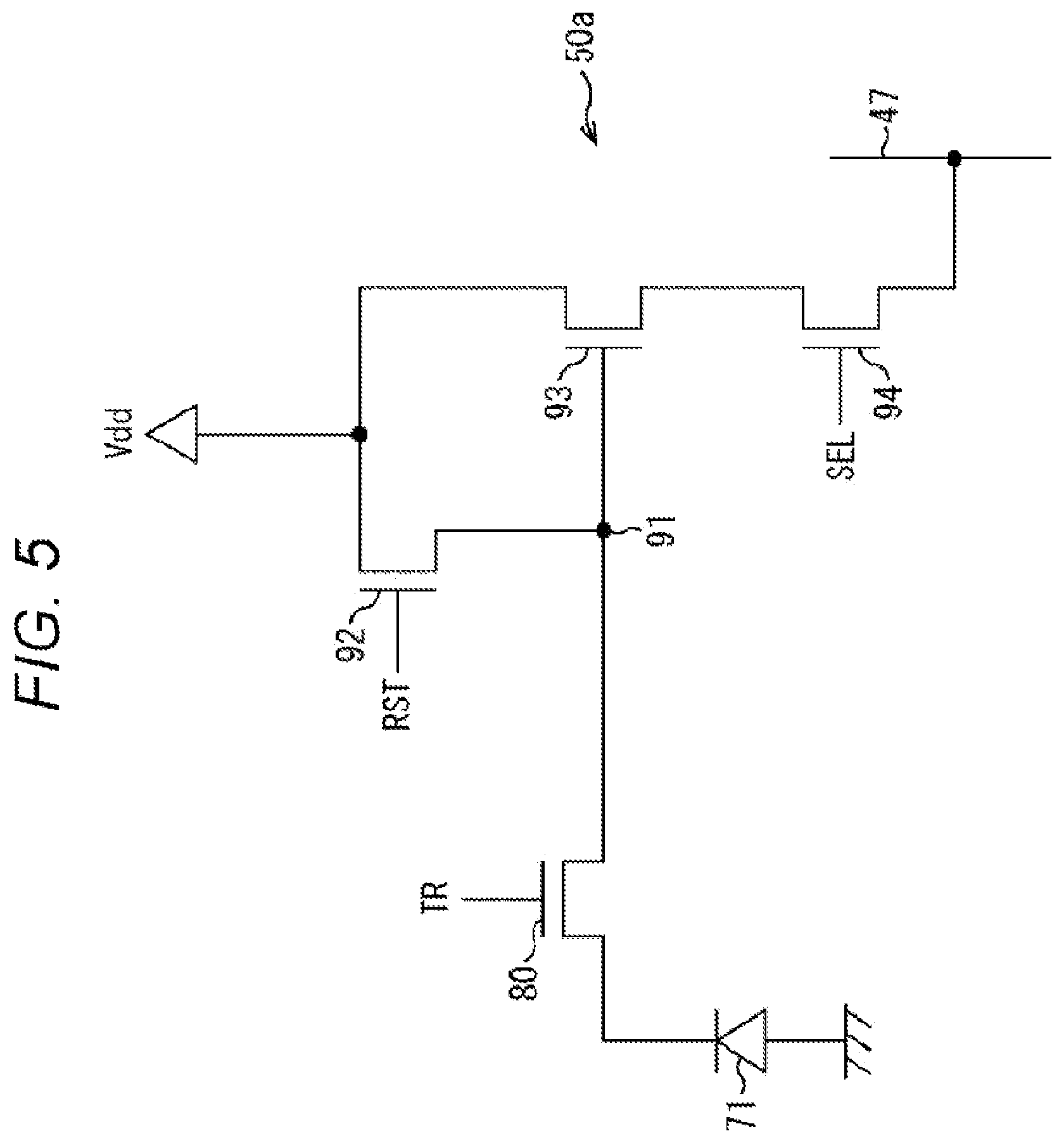 Patent US12107097 Figure 5 – Solid-state imaging device and electronic apparatus