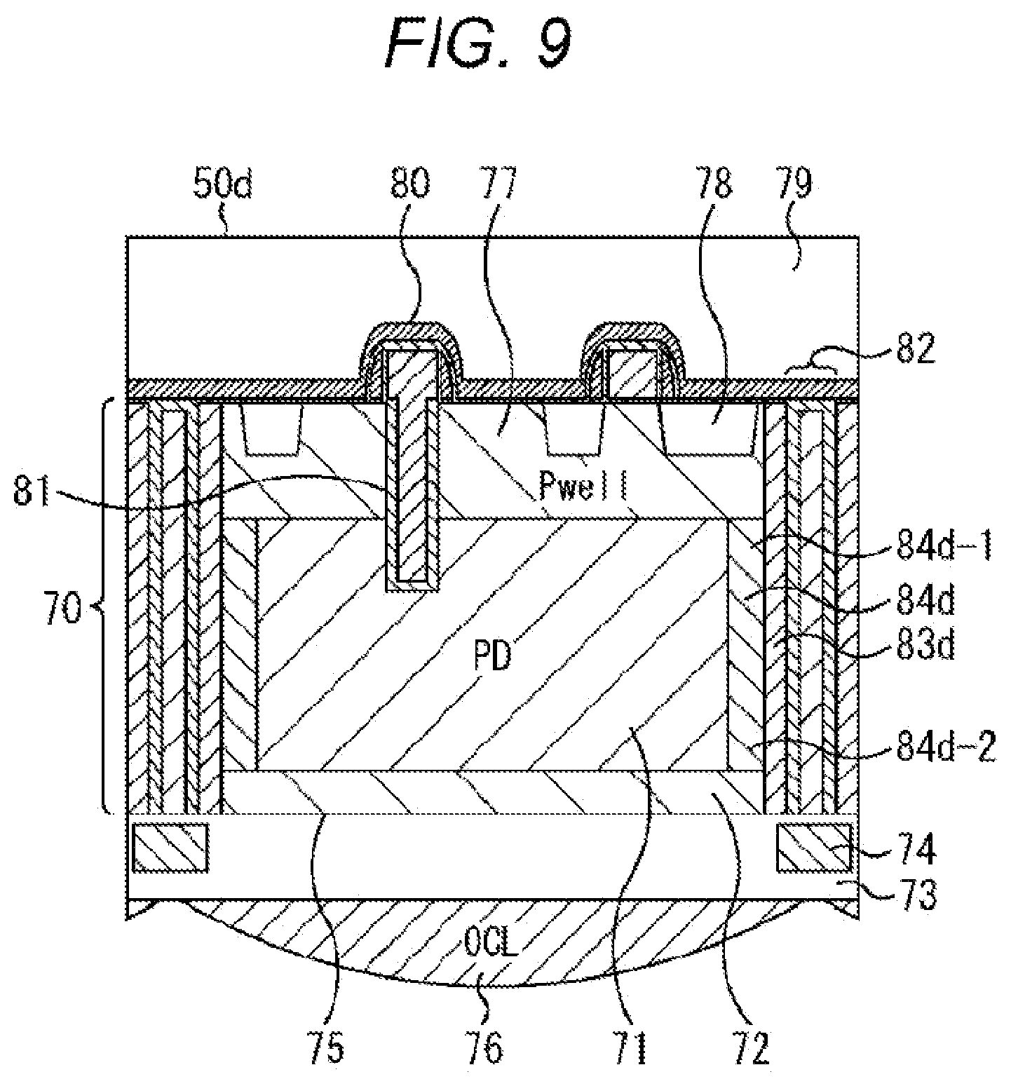 Patent US12107097 Figure 9 – Solid-state imaging device and electronic apparatus