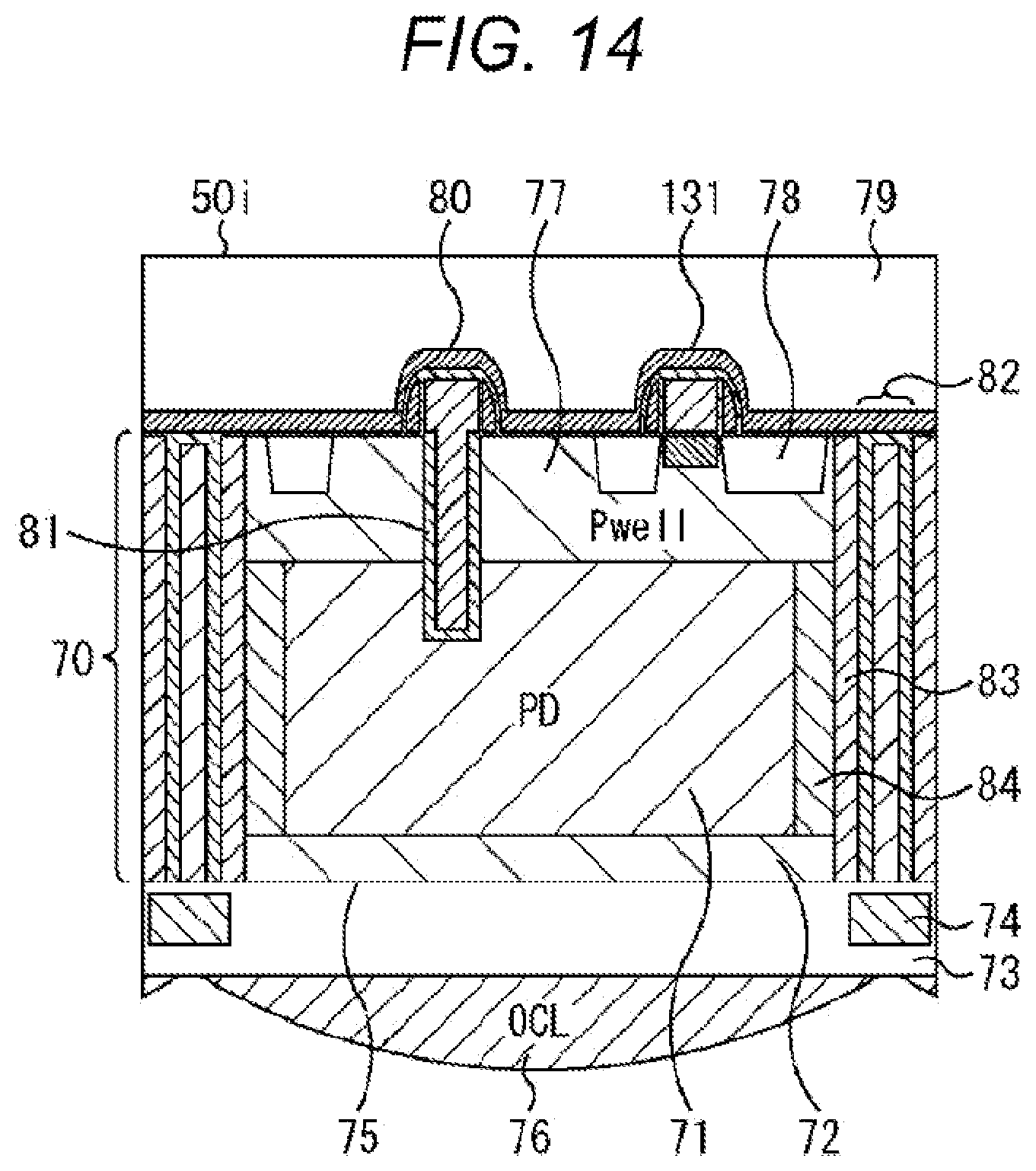 Patent US12107097 Figure 14 – Solid-state imaging device and electronic apparatus