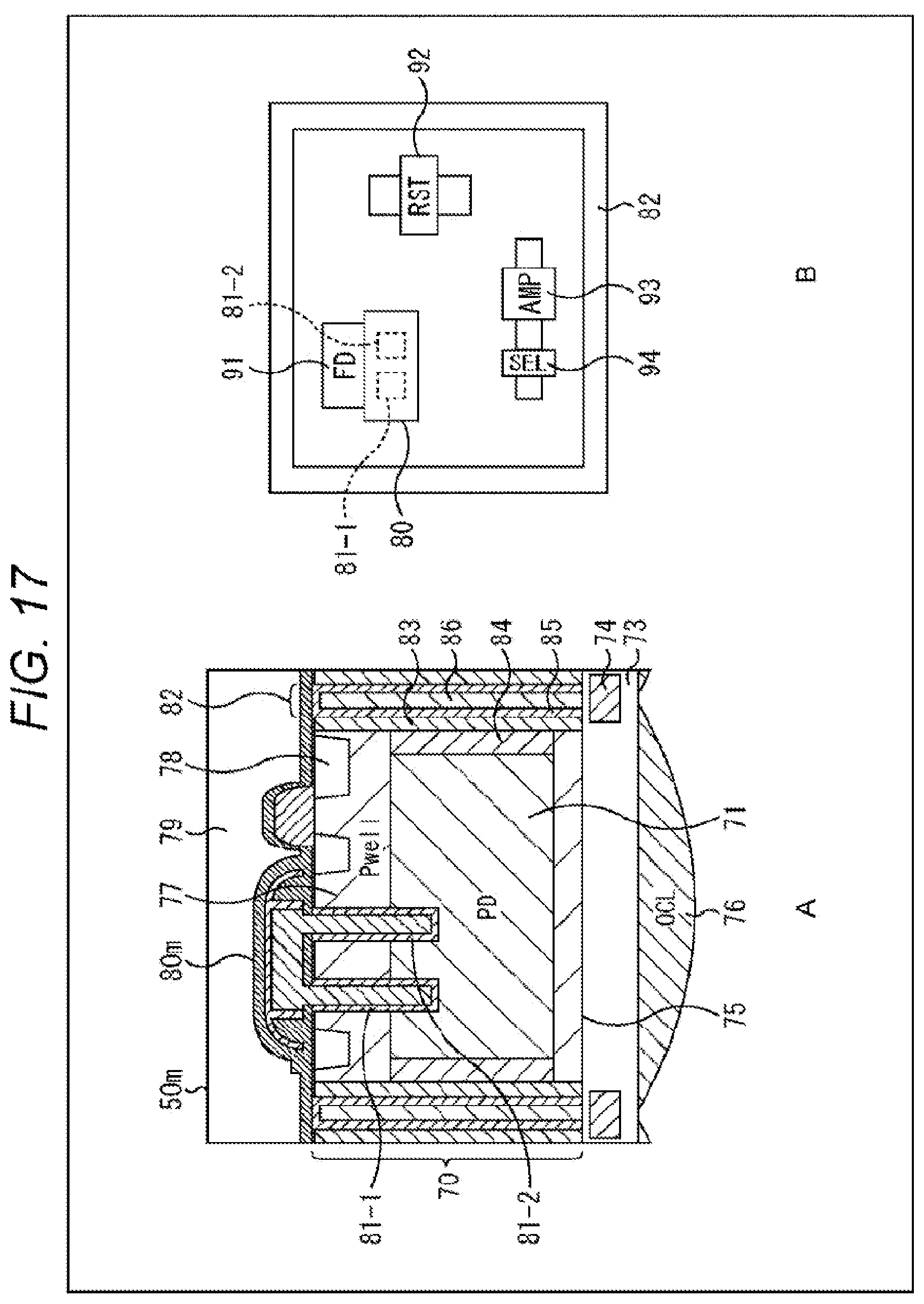 Patent US12107097 Figure 17 – Solid-state imaging device and electronic apparatus