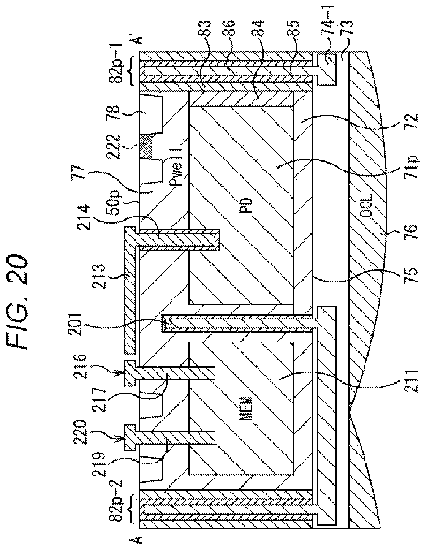 Patent US12107097 Figure 20 – Solid-state imaging device and electronic apparatus