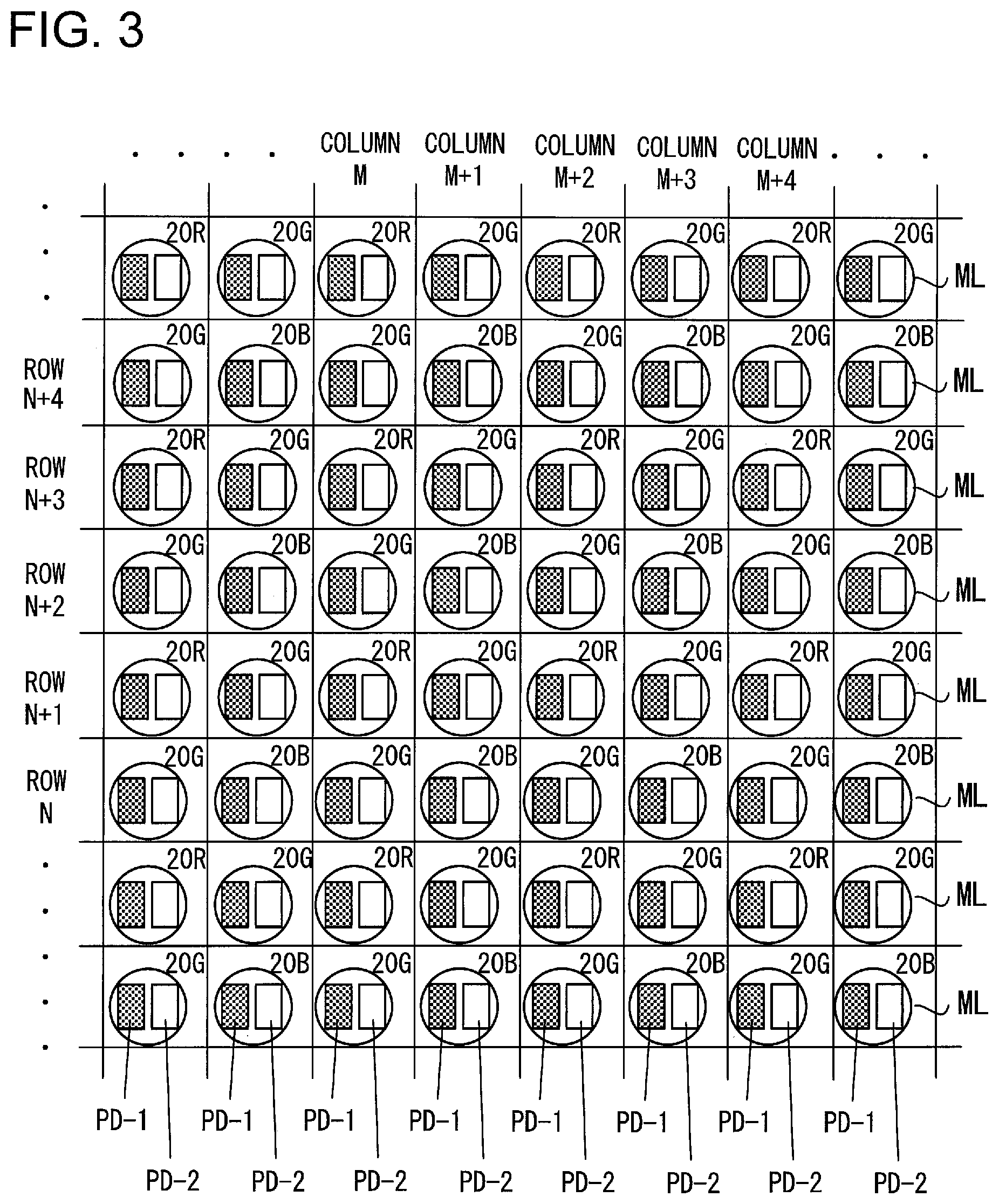 Patent US12107098 Figure 3 – Image sensor, focus adjustment device, and imaging device