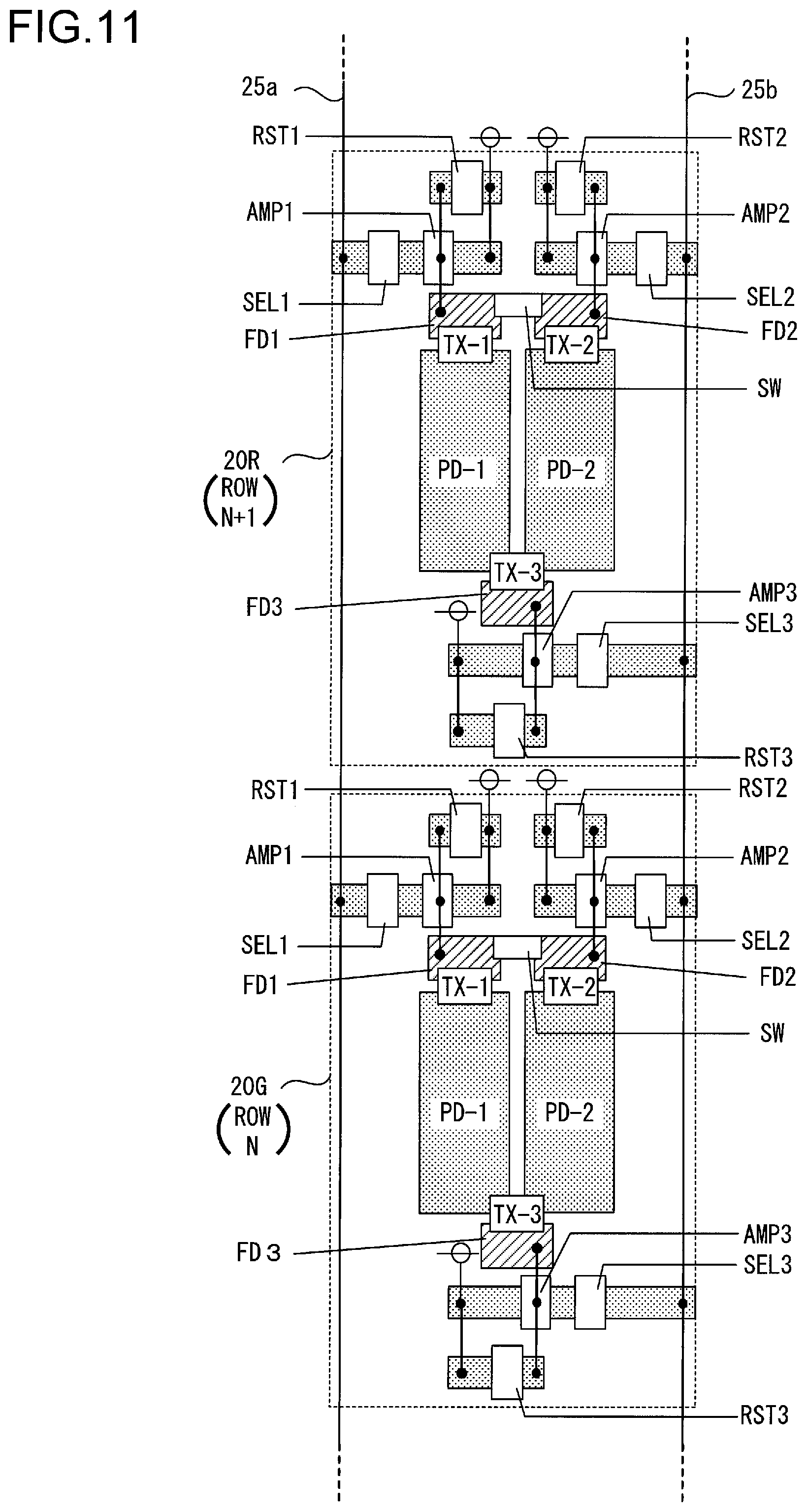 Patent US12107098 Figure 11 – Image sensor, focus adjustment device, and imaging device