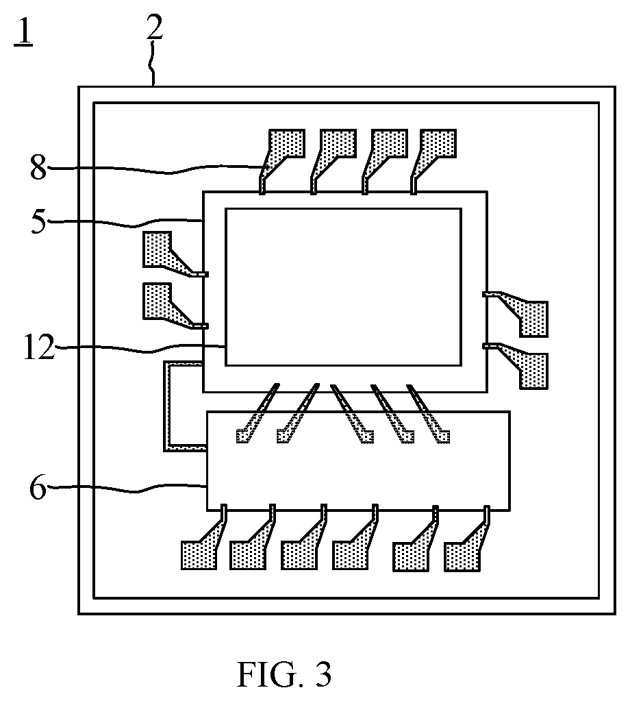 Patent US12107101 Figure 2 – Package structure, packaging method, camera module, and electronic equipment