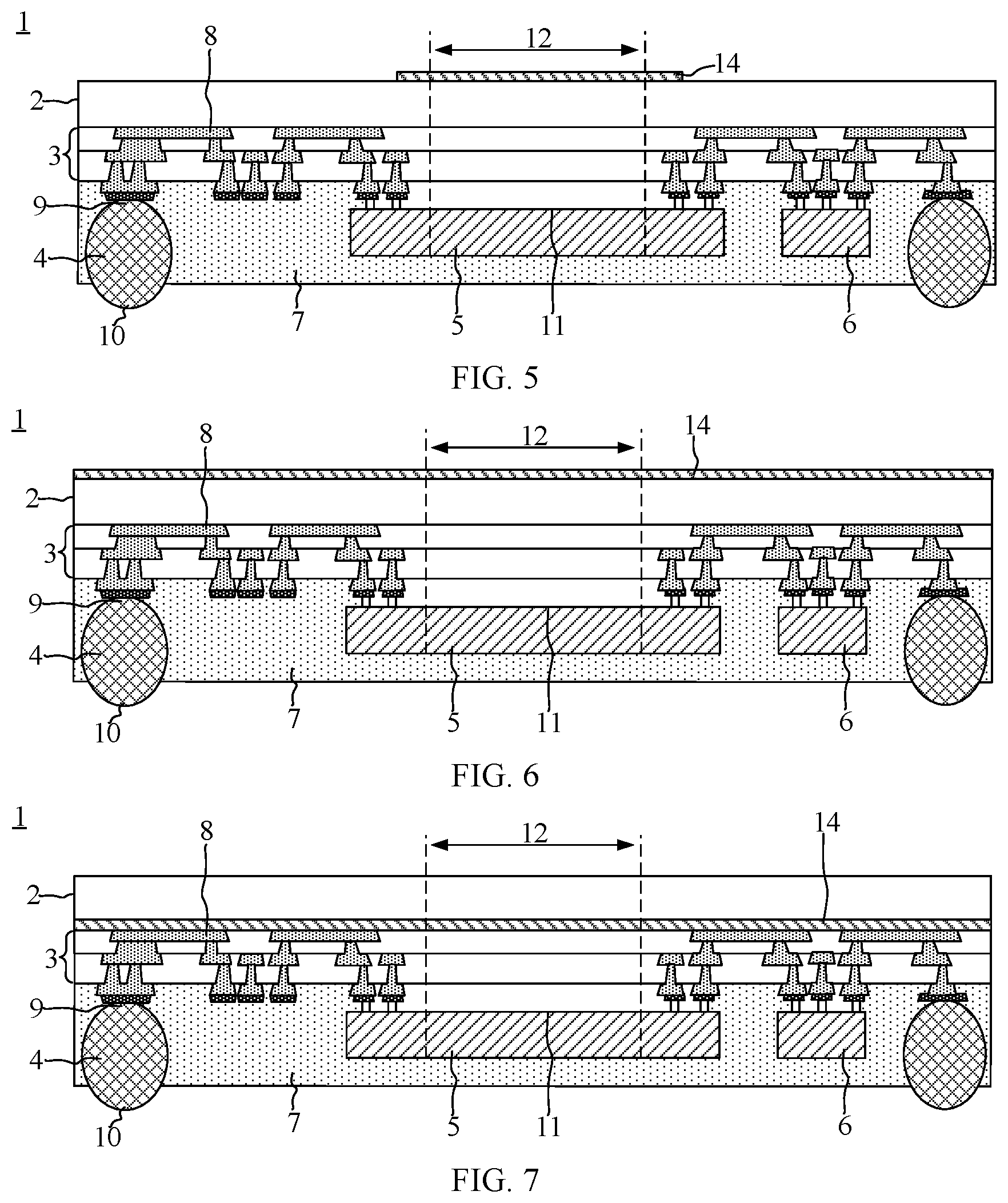 Patent US12107101 Figure 4 – Package structure, packaging method, camera module, and electronic equipment