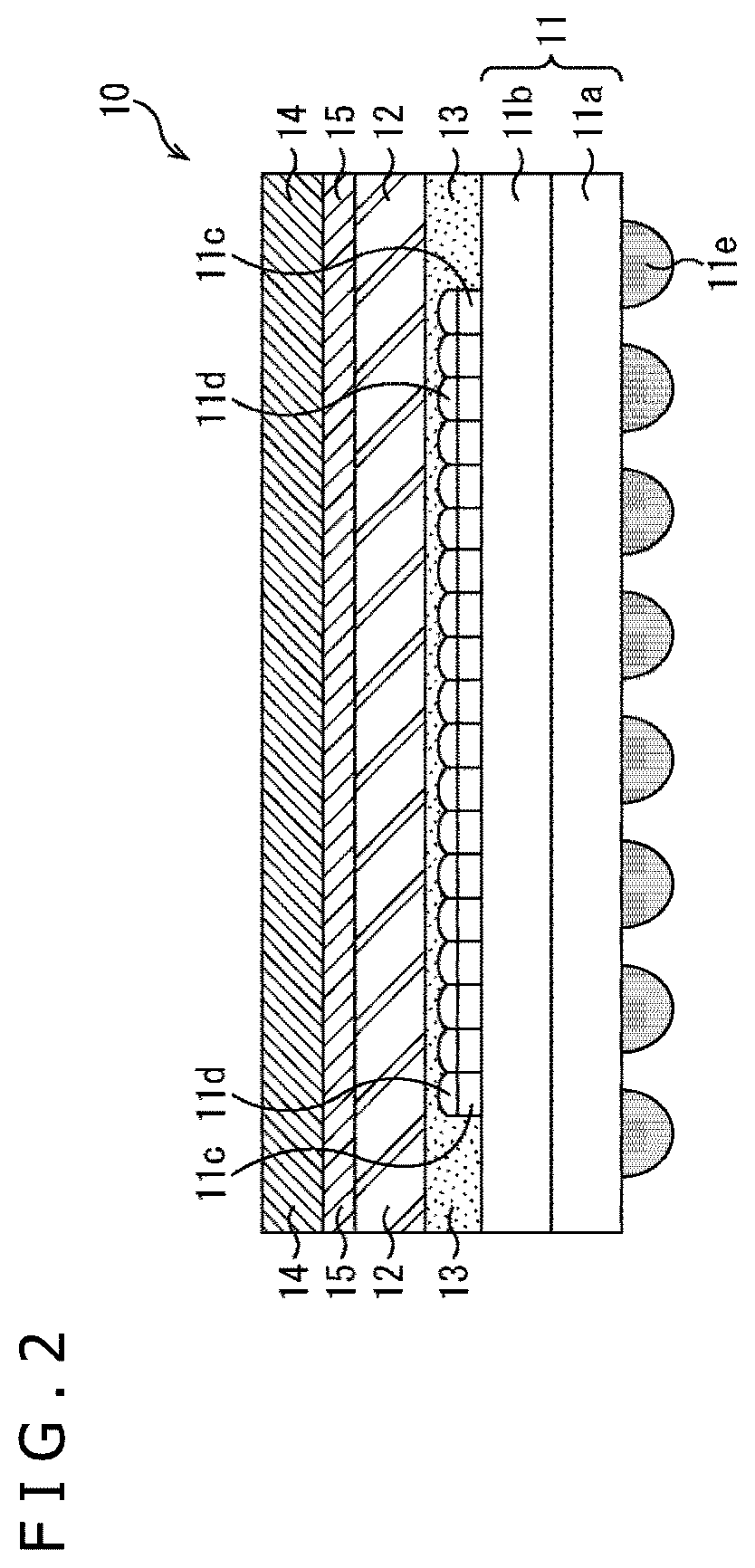 Patent US12107103 Figure 2 – Imaging apparatus and electronic equipment for peeling off prevention in lens