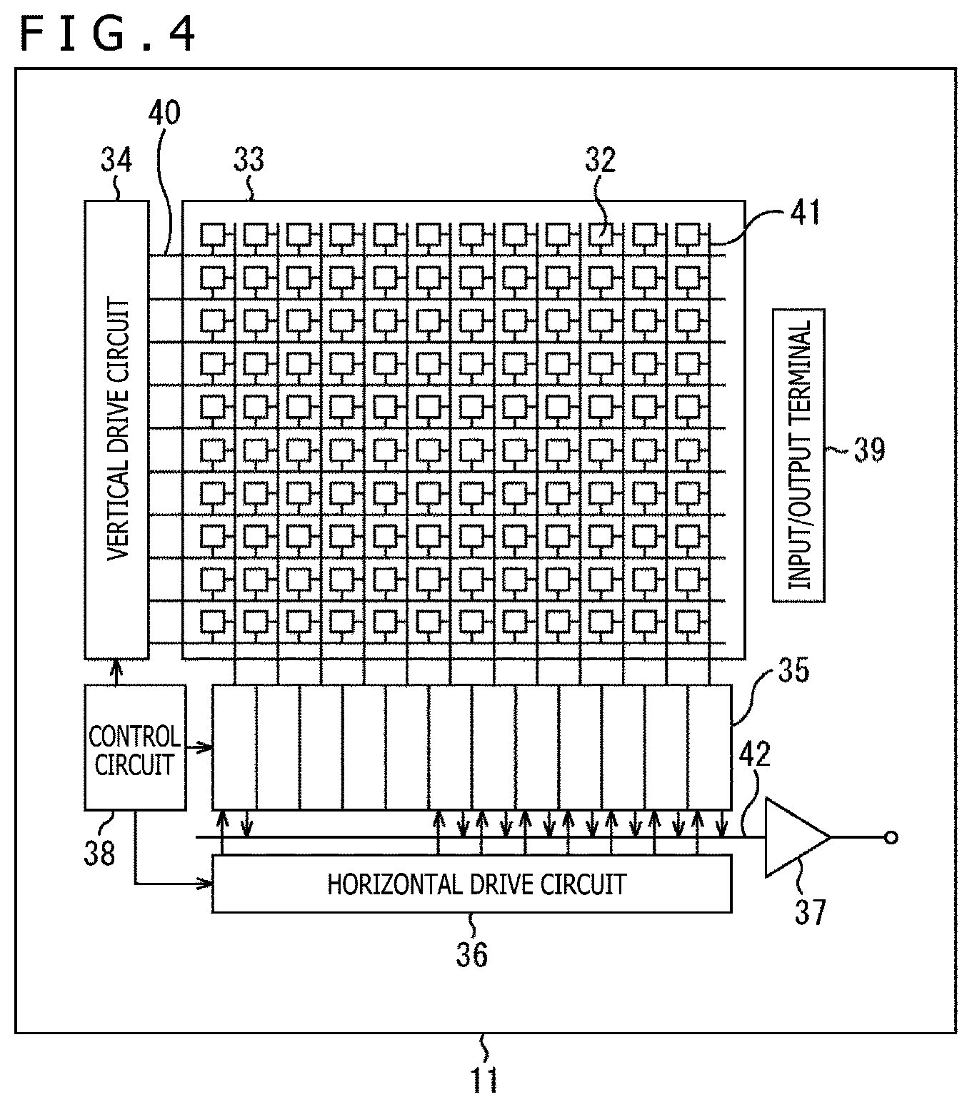 Patent US12107103 Figure 4 – Imaging apparatus and electronic equipment for peeling off prevention in lens