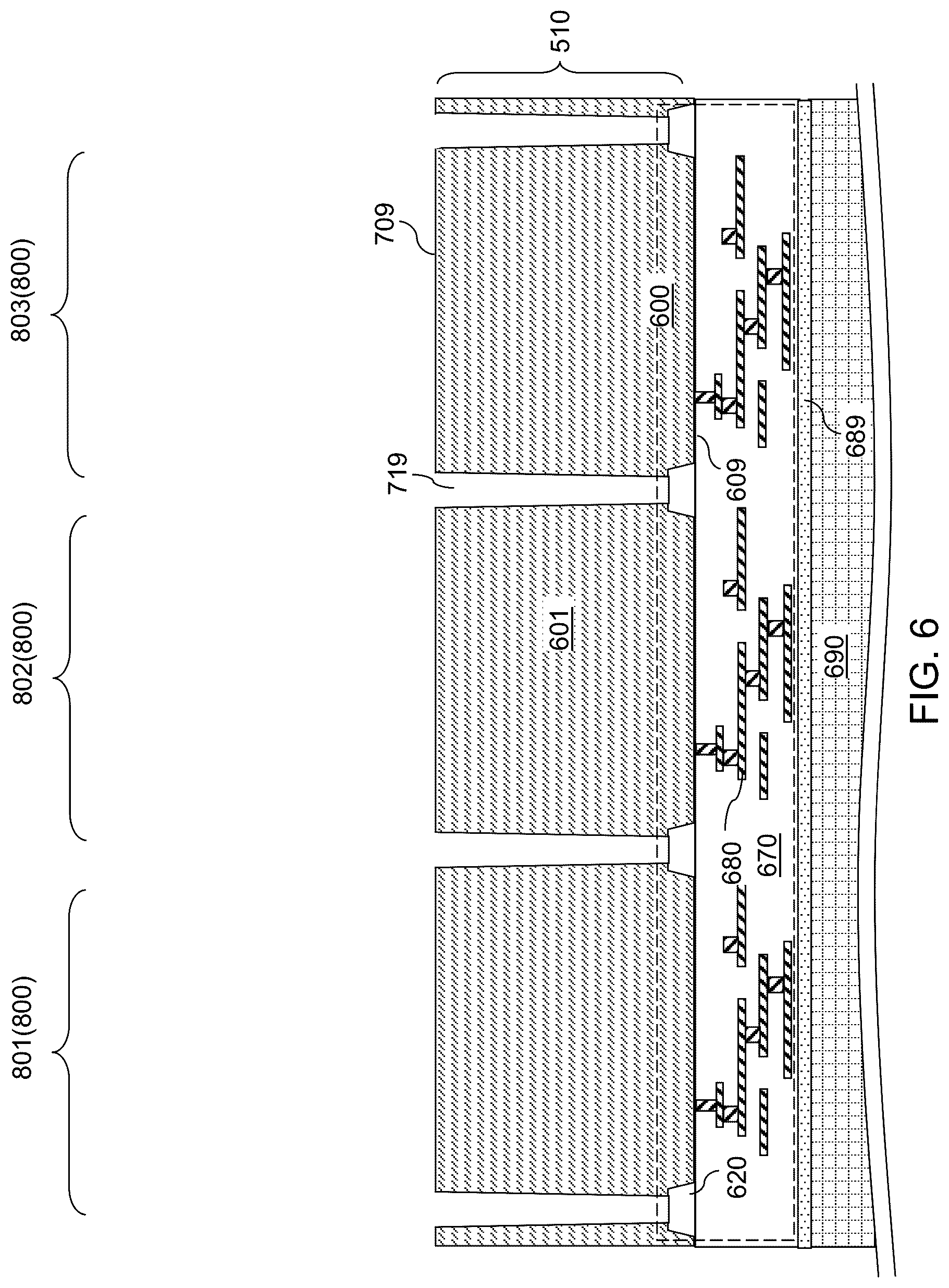 Patent US12107104 Figure 7 – Backside refraction layer for backside illuminated image sensor and methods of forming the same
