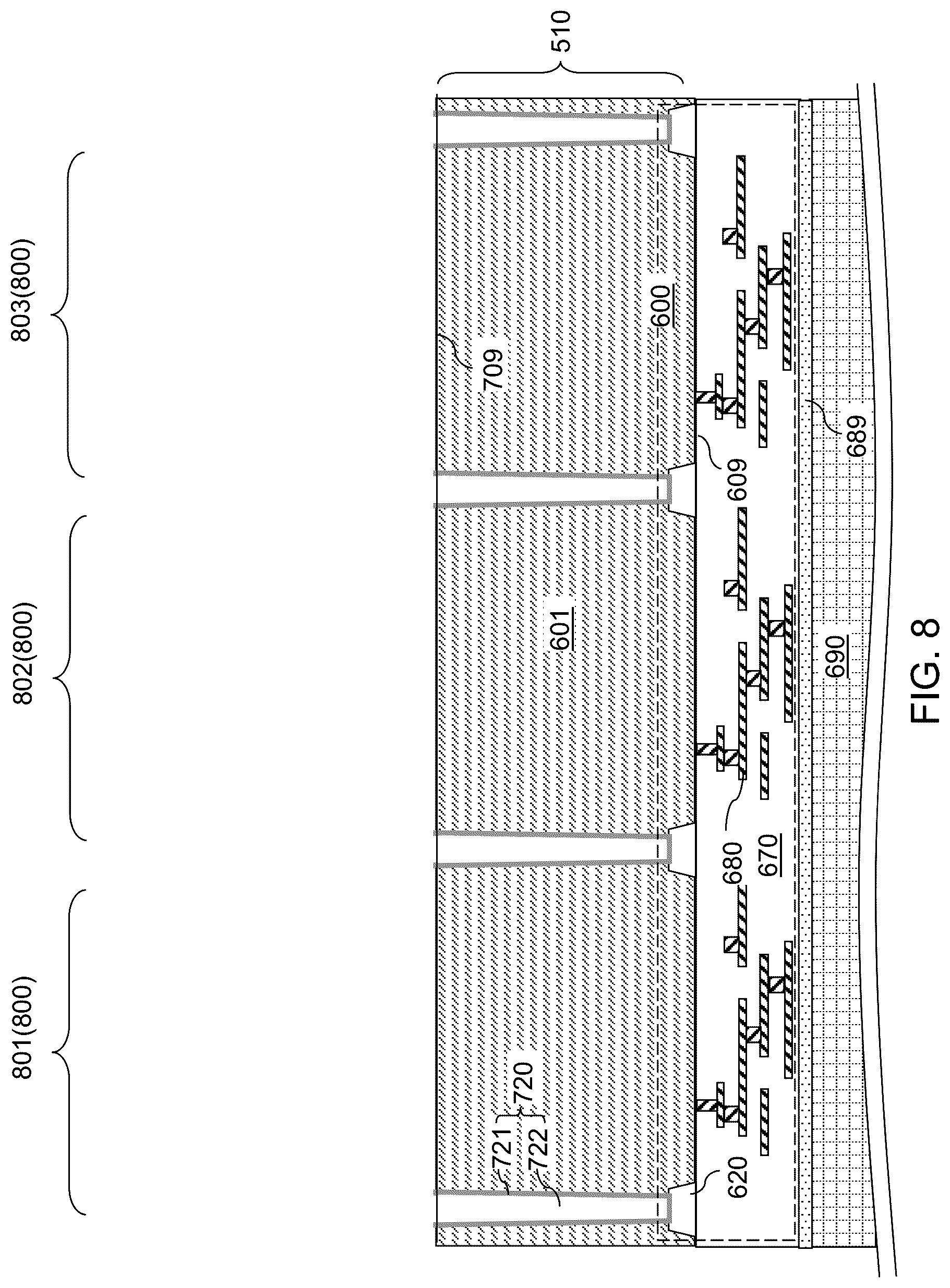 Patent US12107104 Figure 9 – Backside refraction layer for backside illuminated image sensor and methods of forming the same