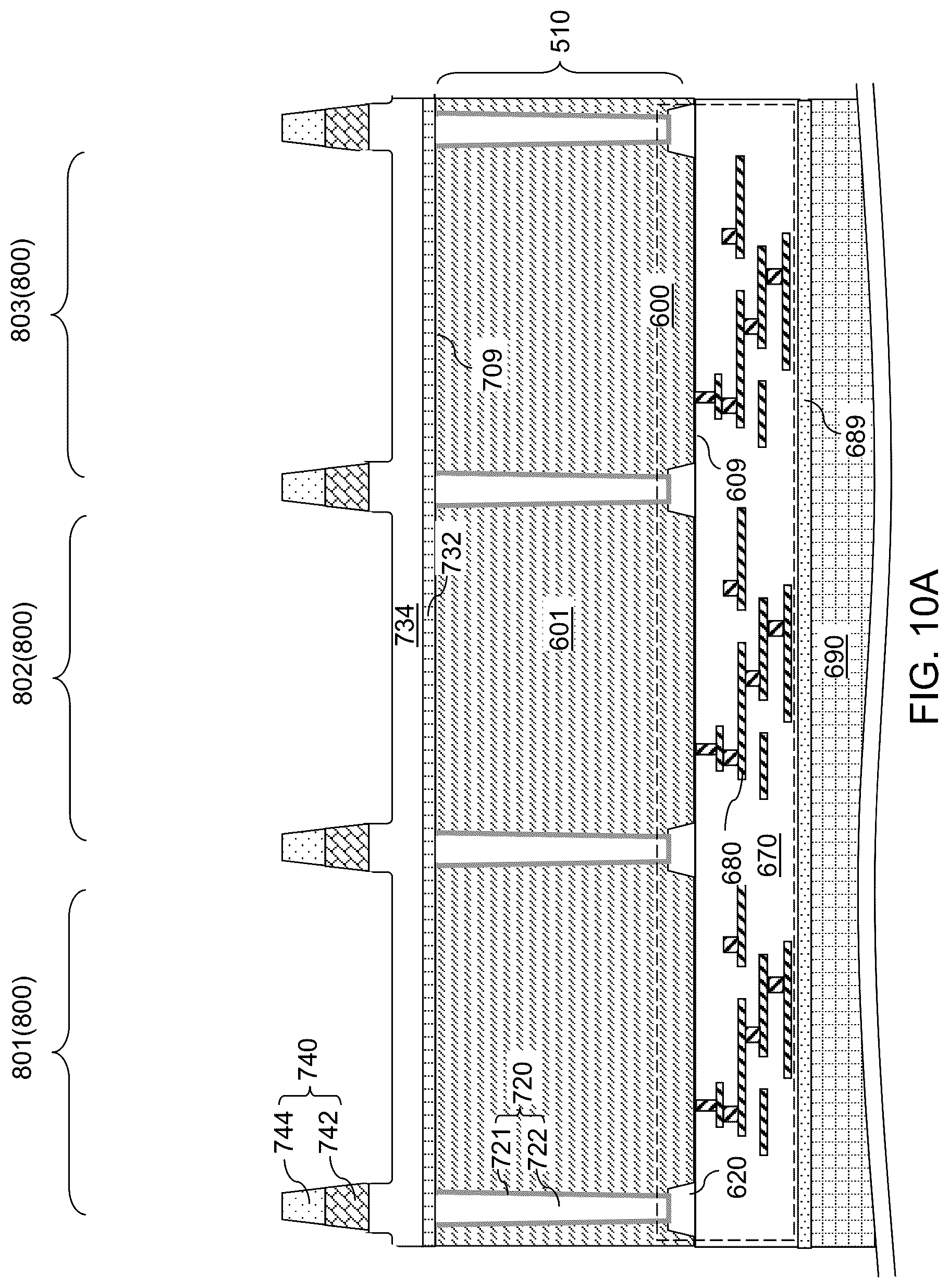 Patent US12107104 Figure 11 – Backside refraction layer for backside illuminated image sensor and methods of forming the same