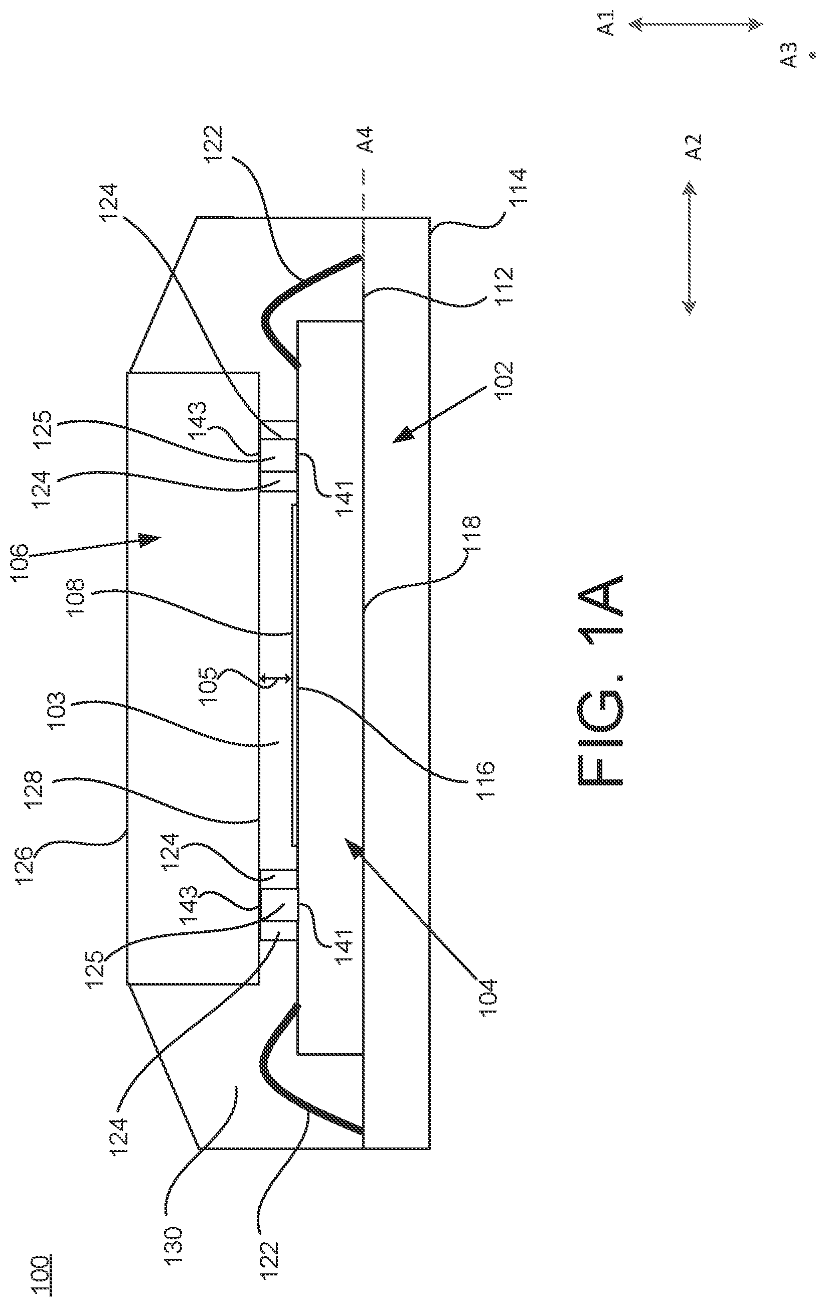 Patent US12107105 Figure 1 – Method for defining a gap height within an image sensor package