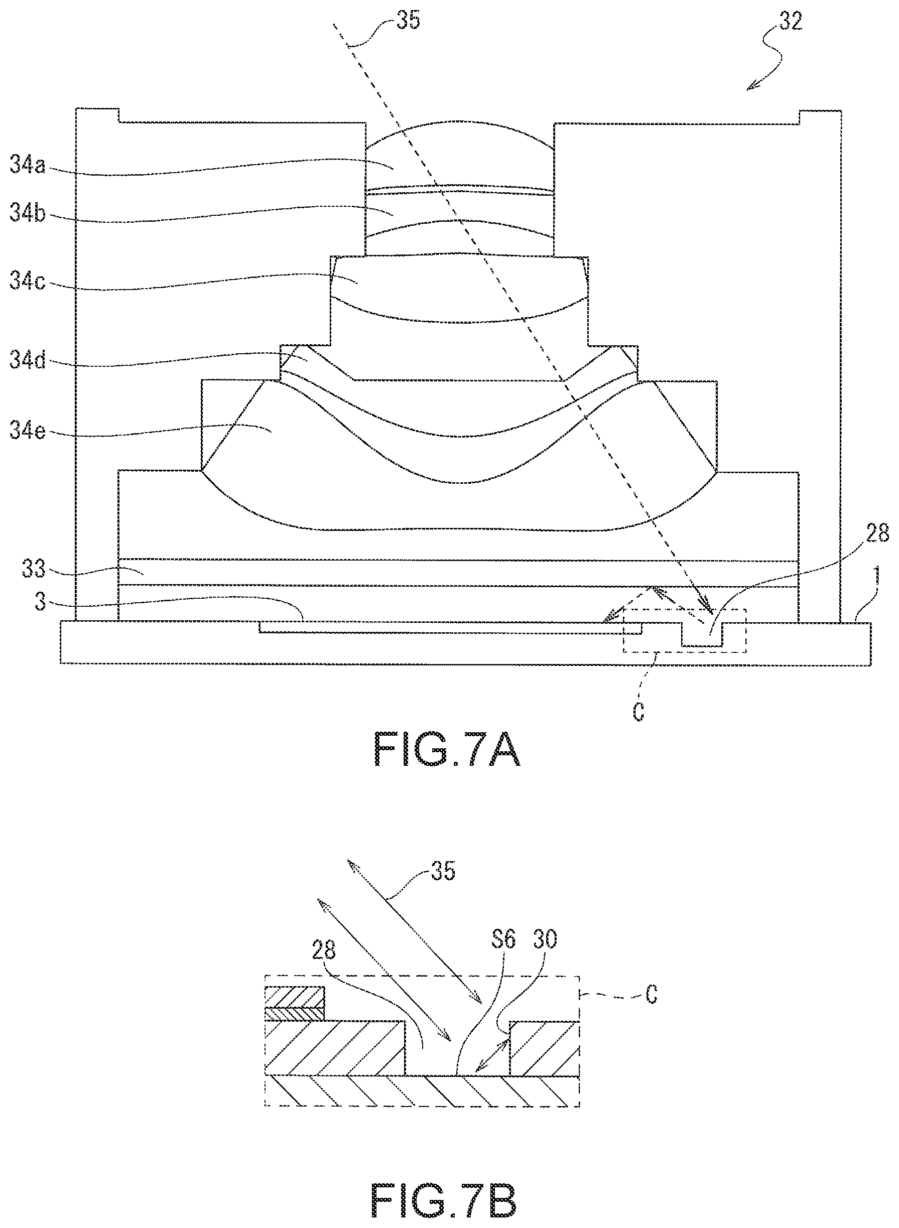 Patent US12107106 Figure 6 – Solid-state imaging device including groove with recessed and projecting sidewalls