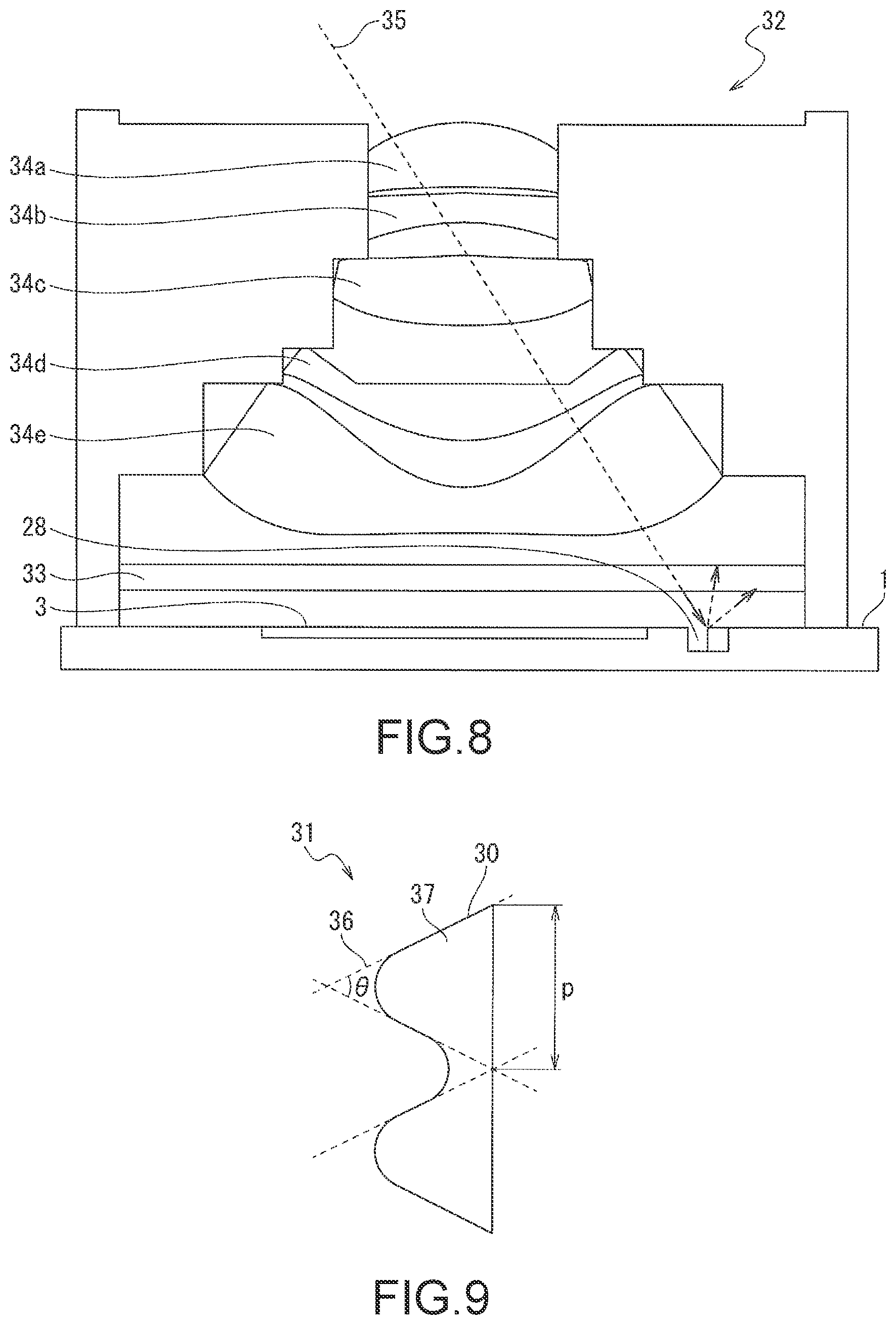 Patent US12107106 Figure 7 – Solid-state imaging device including groove with recessed and projecting sidewalls