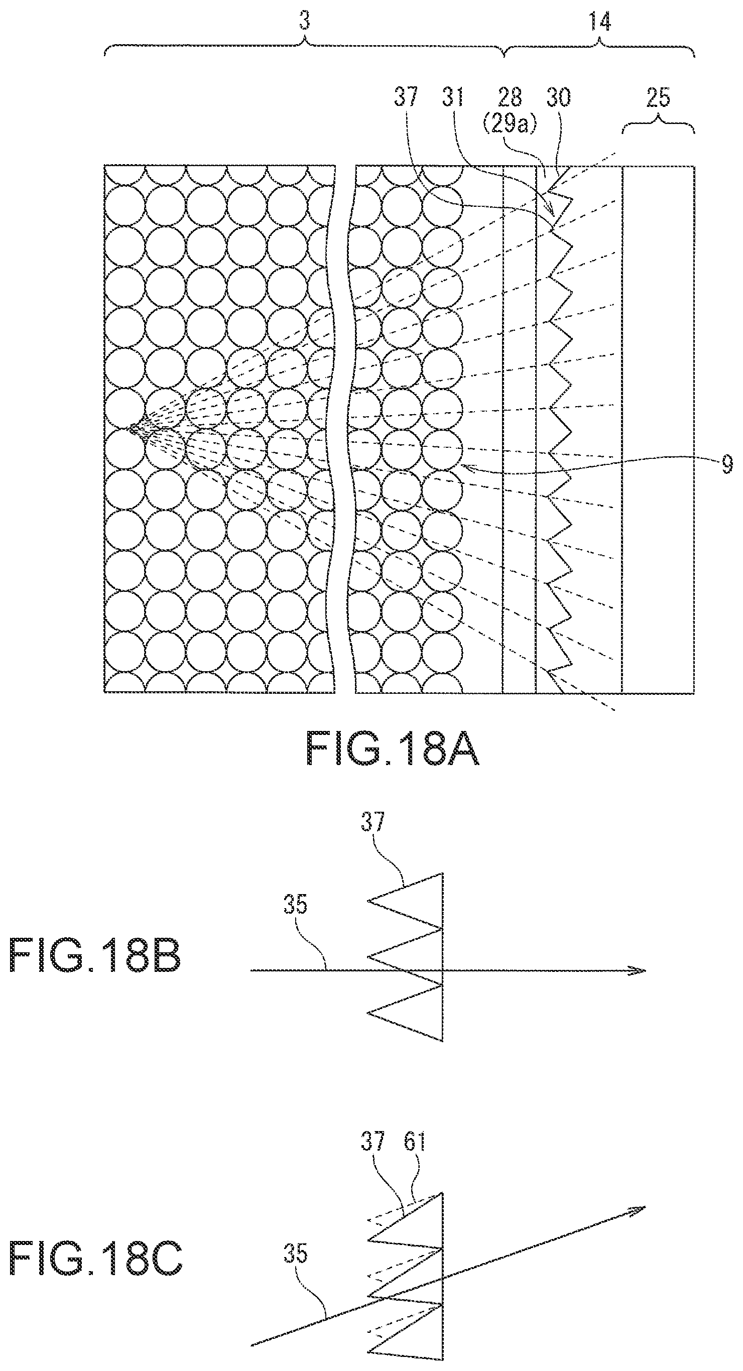 Patent US12107106 Figure 14 – Solid-state imaging device including groove with recessed and projecting sidewalls