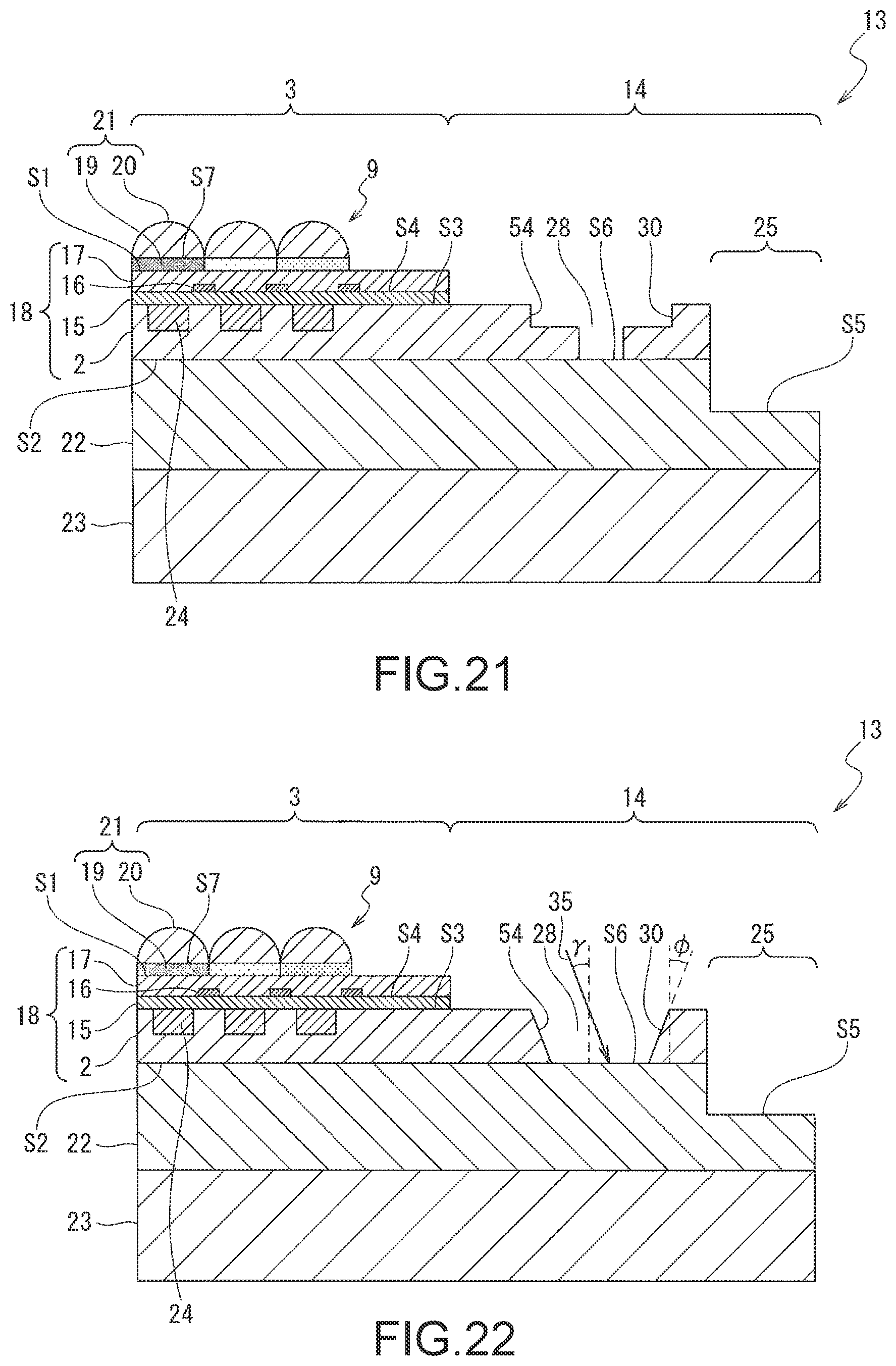 Patent US12107106 Figure 17 – Solid-state imaging device including groove with recessed and projecting sidewalls