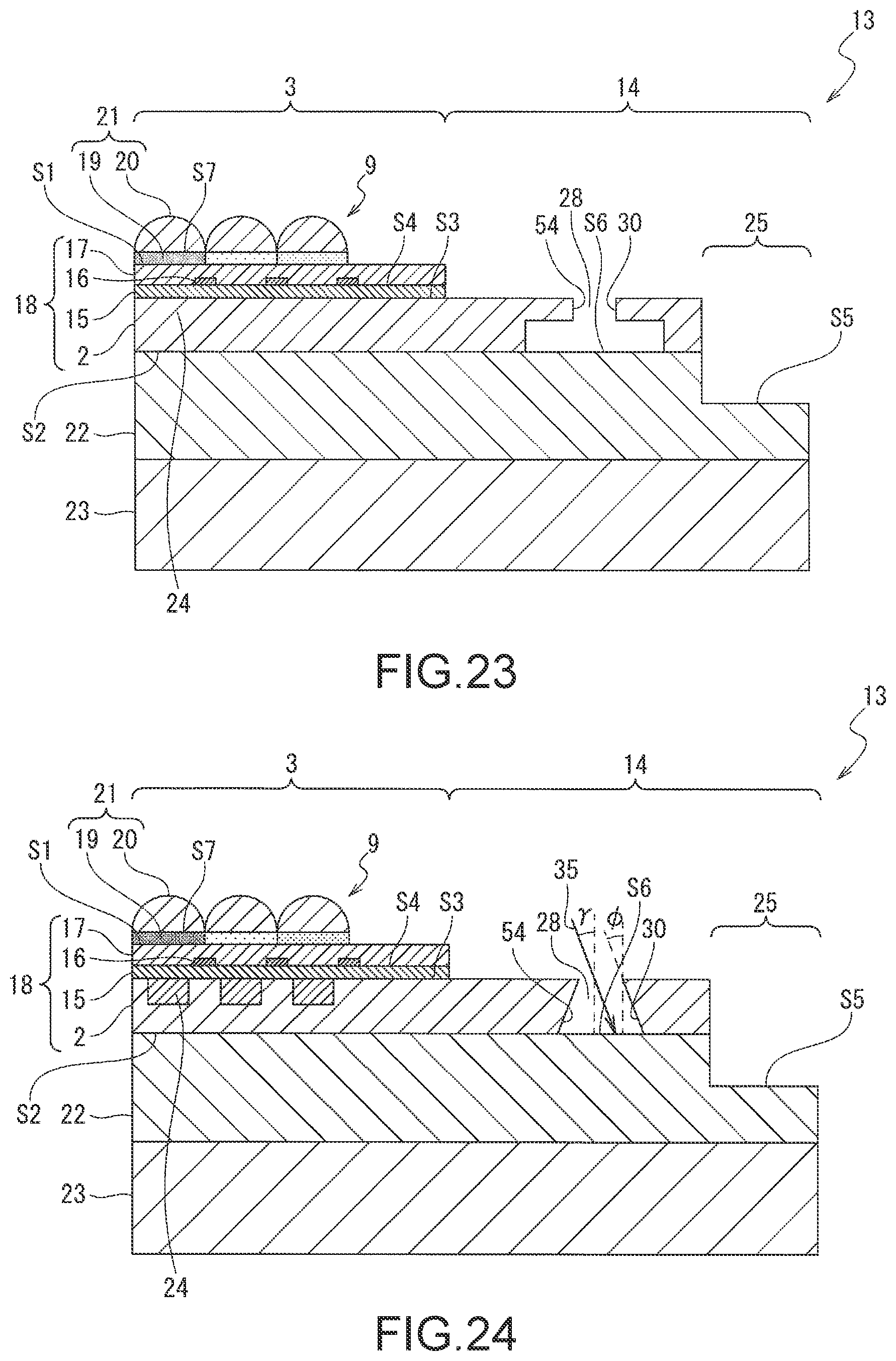 Patent US12107106 Figure 18 – Solid-state imaging device including groove with recessed and projecting sidewalls