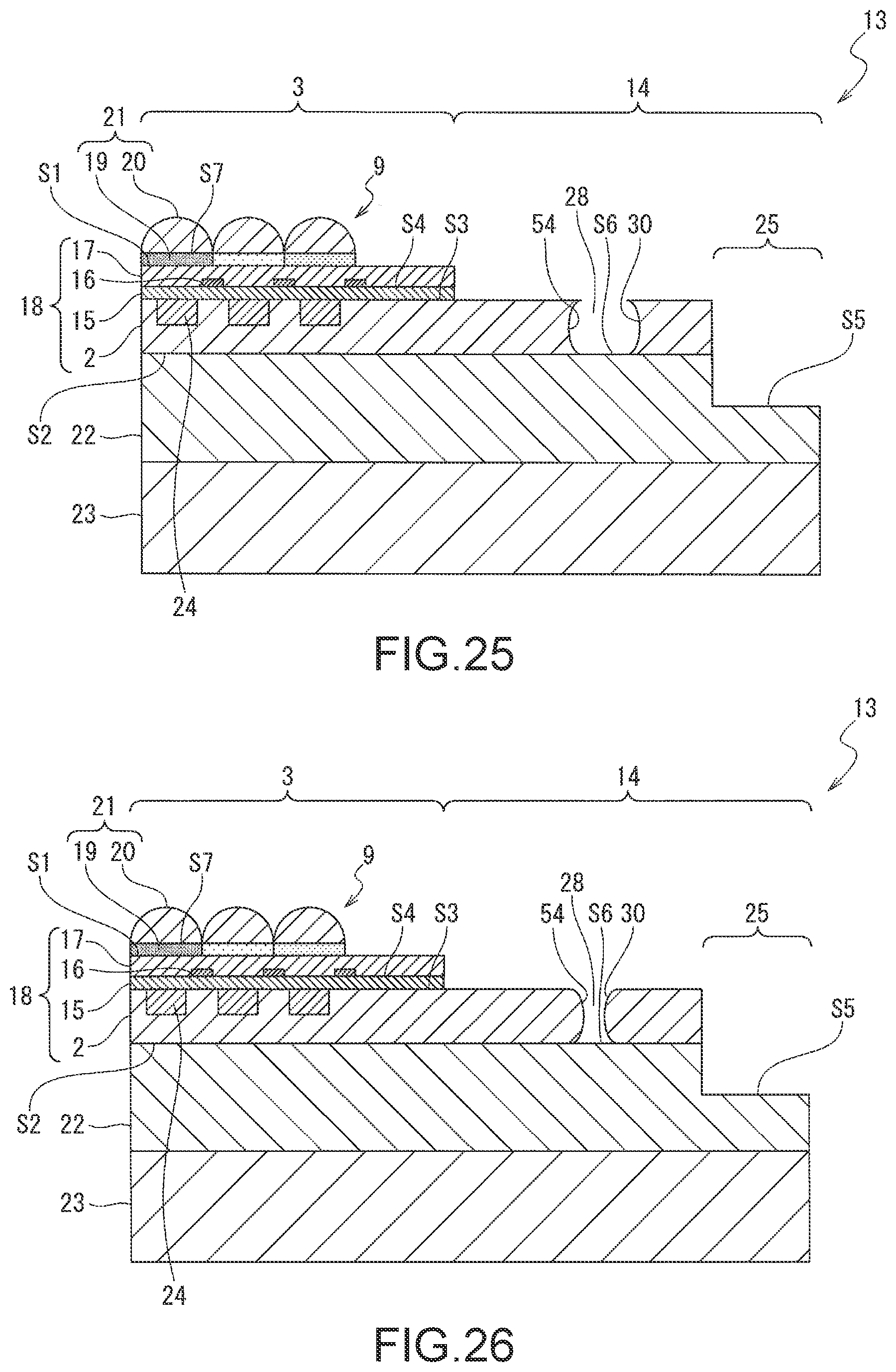 Patent US12107106 Figure 19 – Solid-state imaging device including groove with recessed and projecting sidewalls