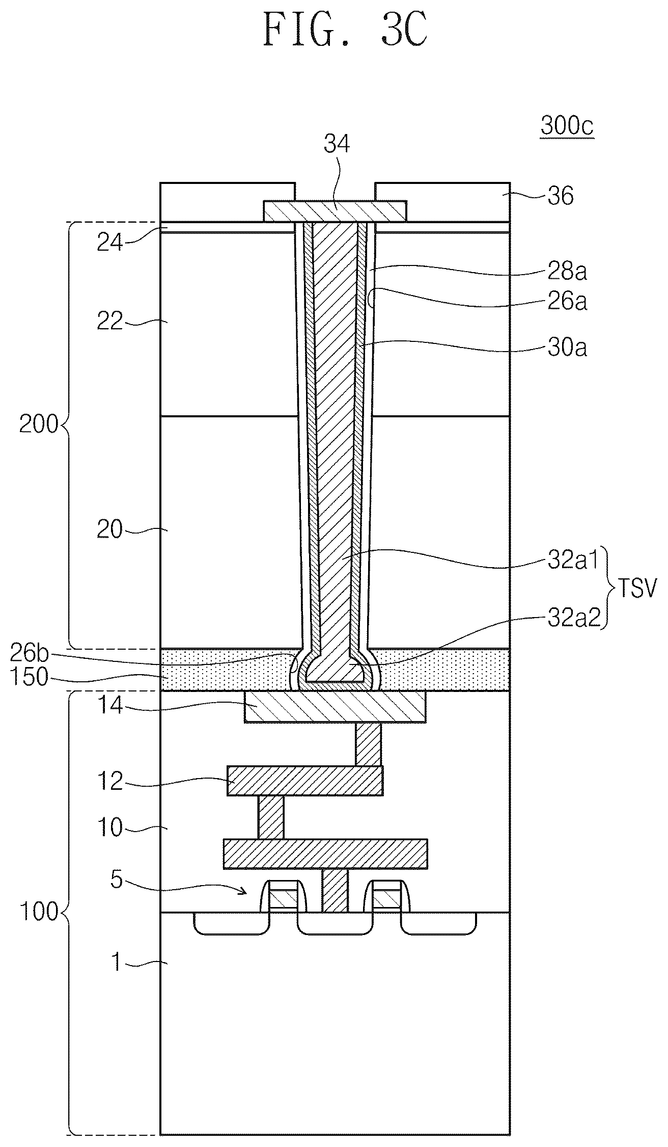 Patent US12107109 Figure 12 – Semiconductor device including through via, semiconductor package, and method of fabricating the same