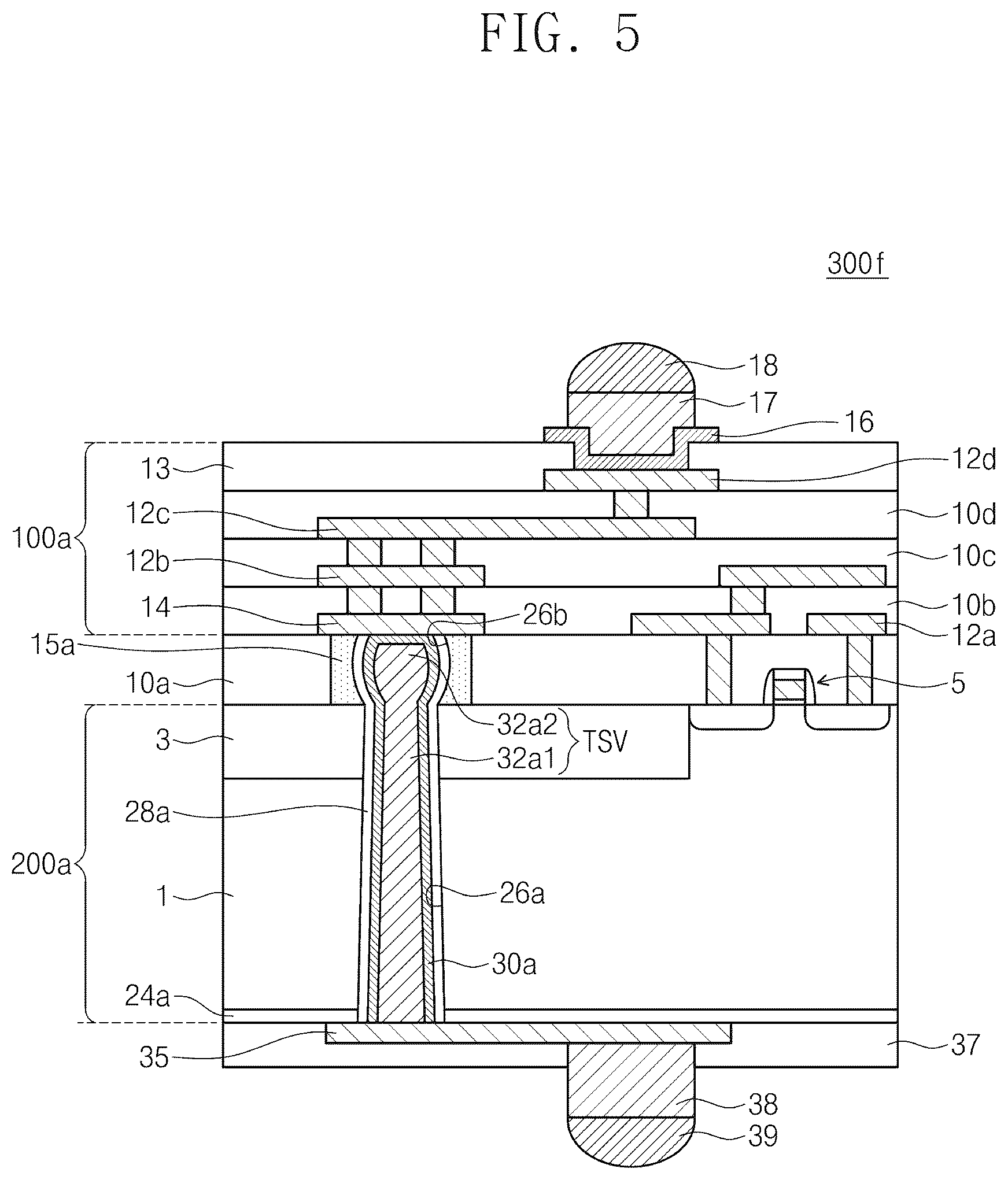 Patent US12107109 Figure 15 – Semiconductor device including through via, semiconductor package, and method of fabricating the same
