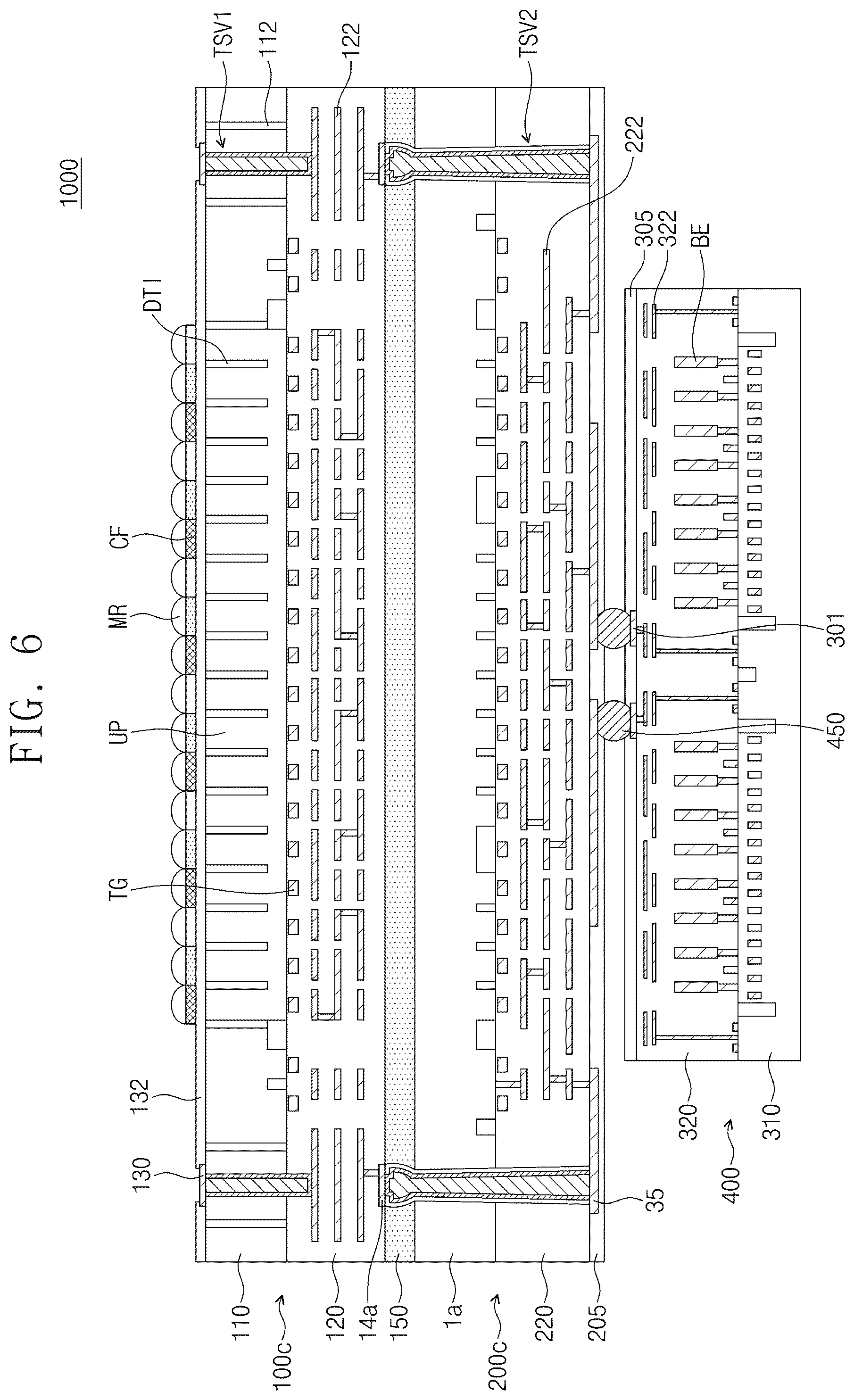 Patent US12107109 Figure 16 – Semiconductor device including through via, semiconductor package, and method of fabricating the same
