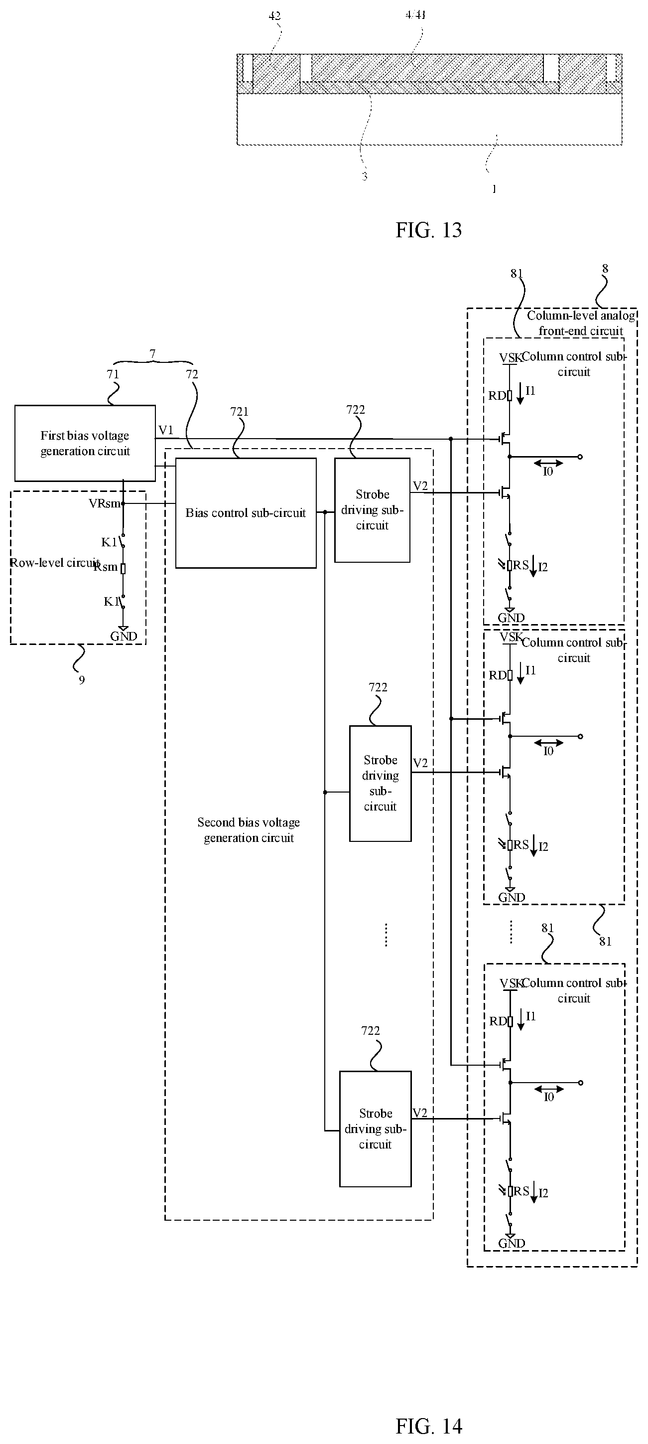 Patent US12107111 Figure 5 – Infrared detector with multi-layer structure based on CMOS process