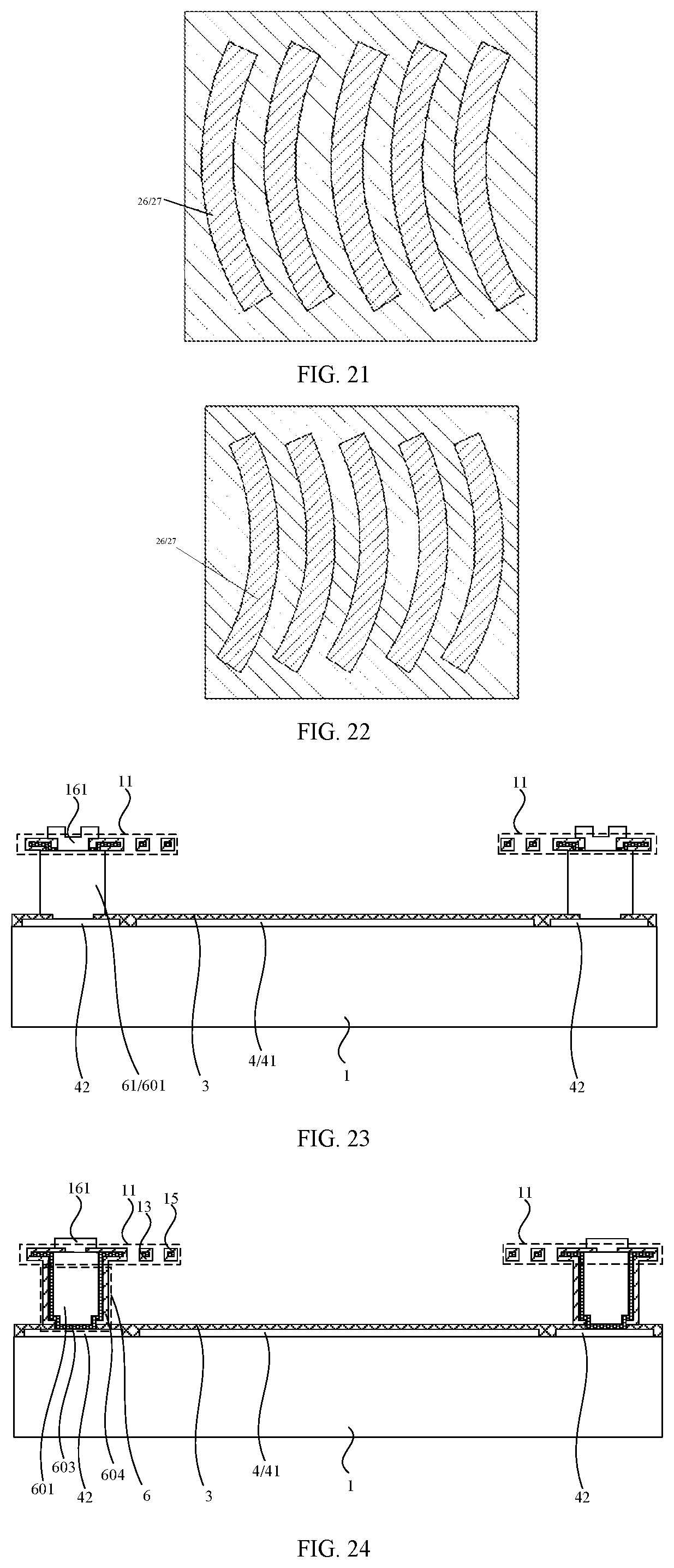 Patent US12107111 Figure 8 – Infrared detector with multi-layer structure based on CMOS process