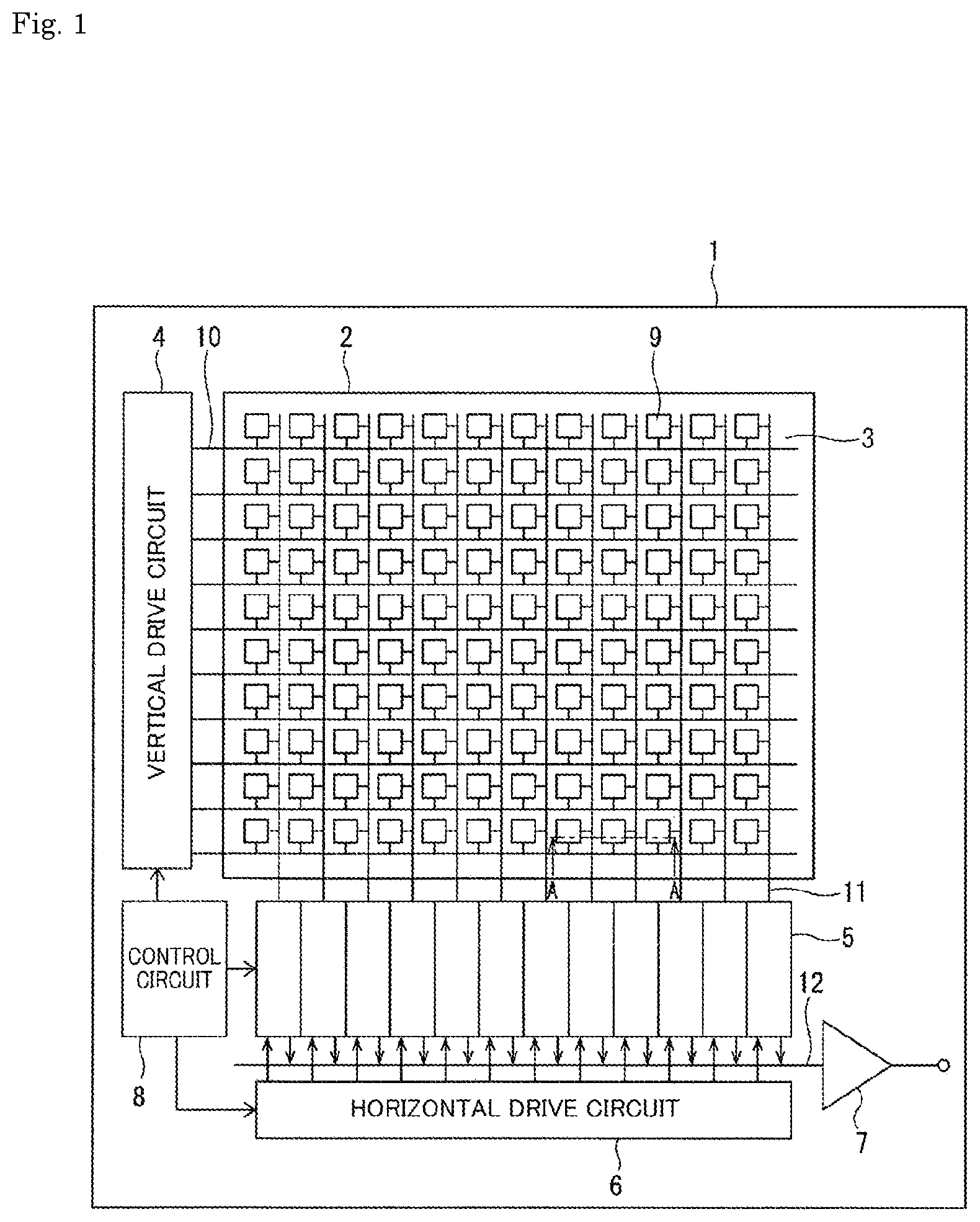 Patent US12107112 Figure 1 – Solid-state imaging device and electronic apparatus