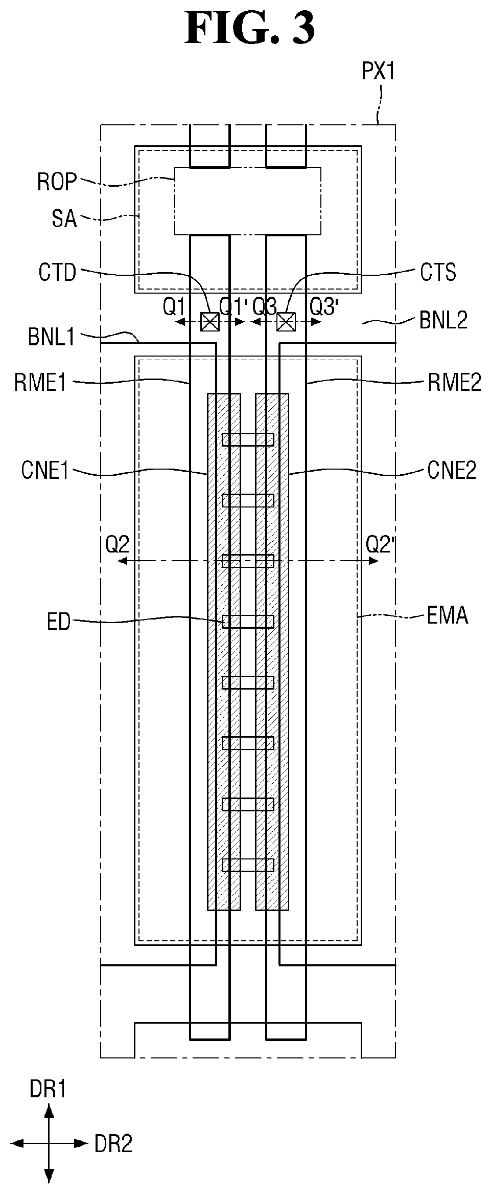Patent US12107114 Figure 3 – Display device
